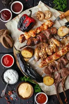 Villa BBQ — private chef menu in a Mykonos villa