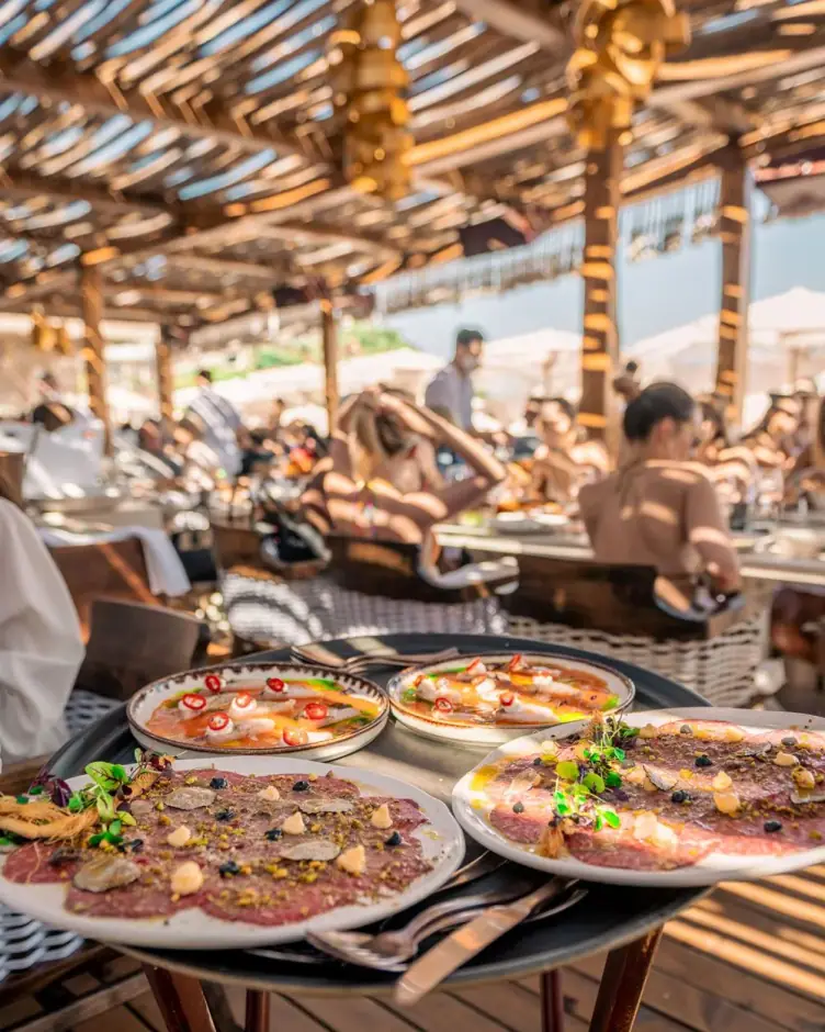 Dinner & Show Tables — arranged in Mykonos by Mykonos Access