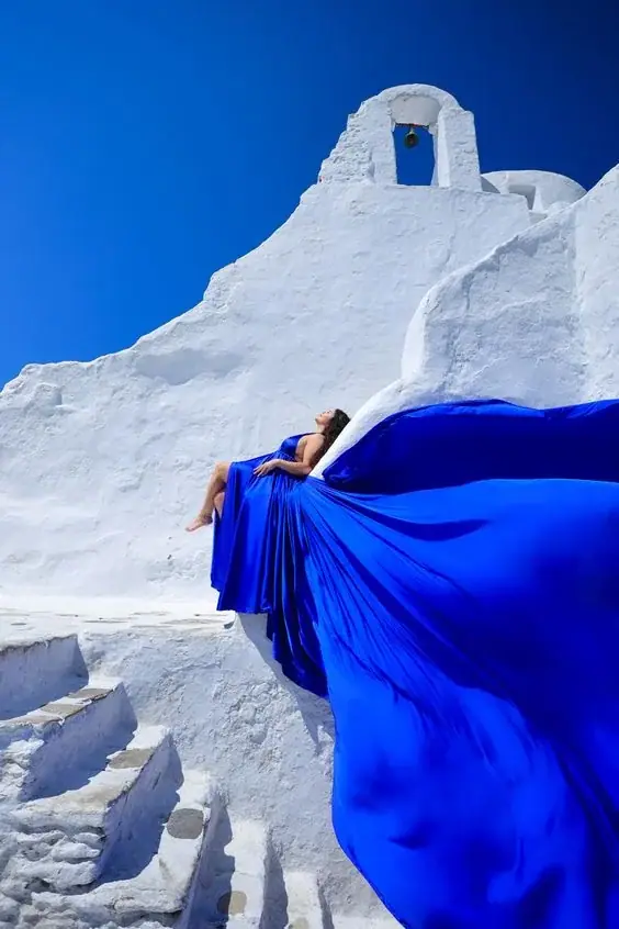Flying Dress Photography — arranged in Mykonos by Mykonos Access