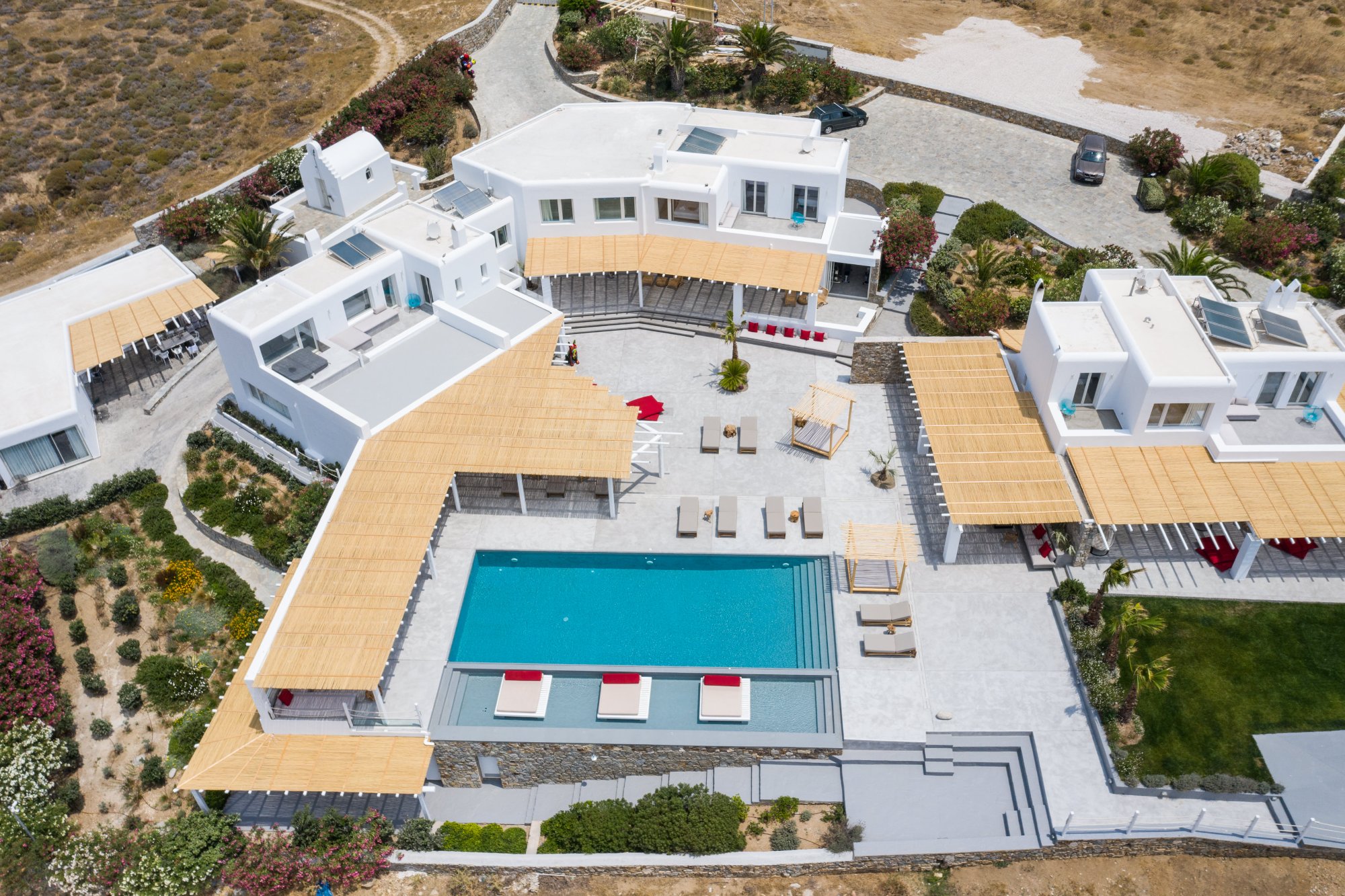 Villa Alea — Outdoor Areas — Kalo Livadi, Mykonos