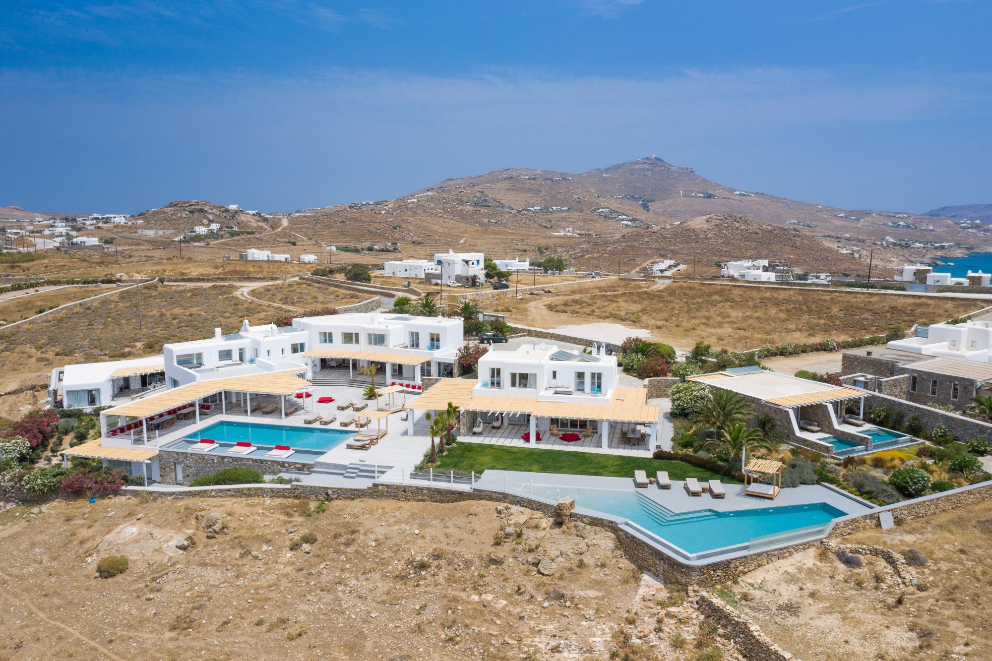 Villa Alea — Outdoor Areas — Kalo Livadi, Mykonos