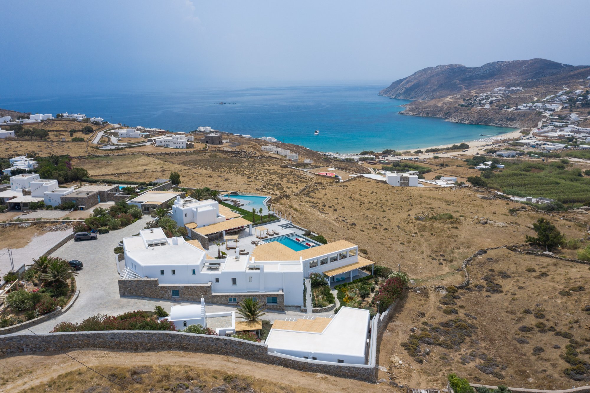 Villa Alea — Outdoor Areas — Kalo Livadi, Mykonos