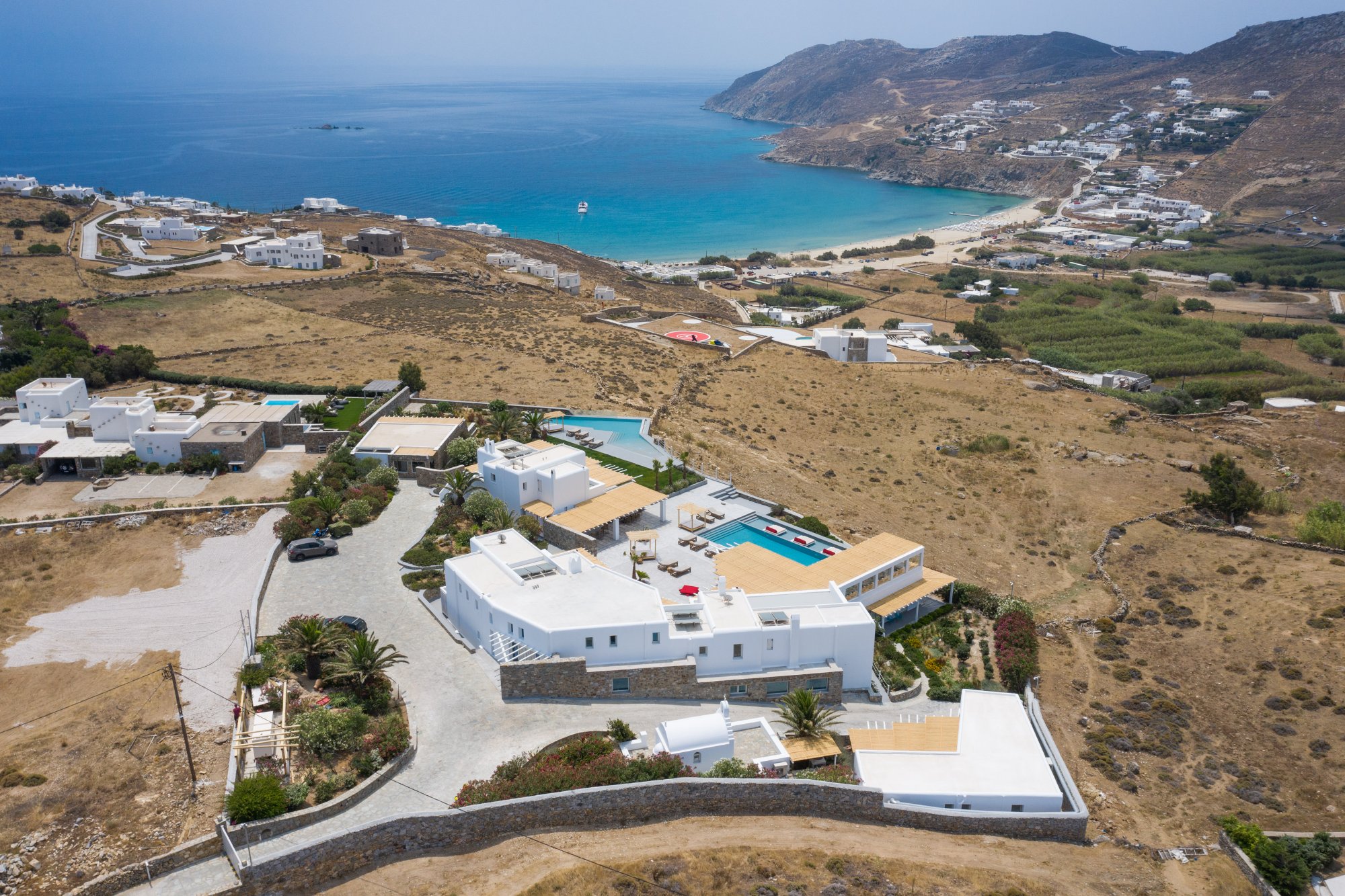 Villa Alea — Outdoor Areas — Kalo Livadi, Mykonos