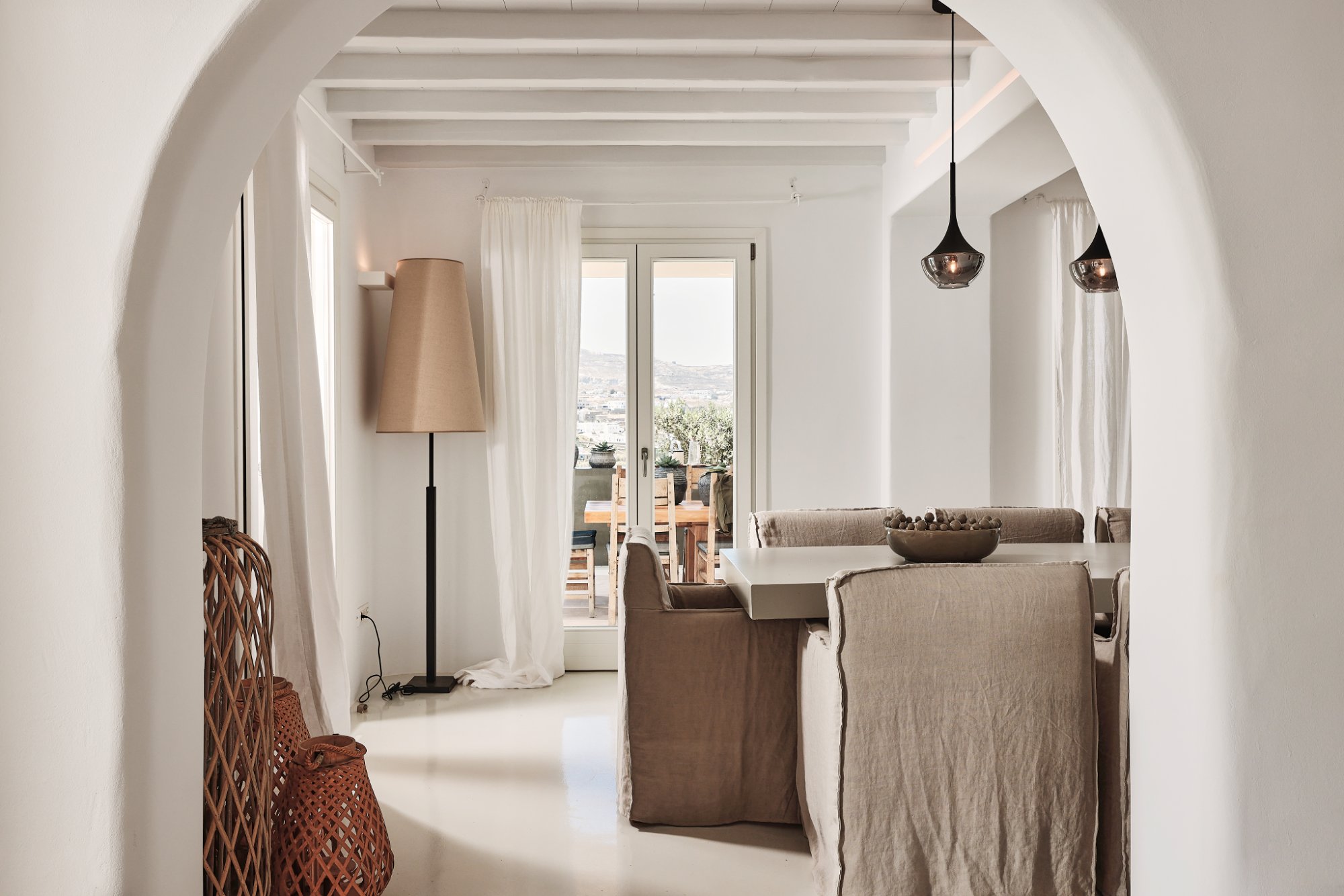 Villa Ammos — Dining — Ftelia, Mykonos