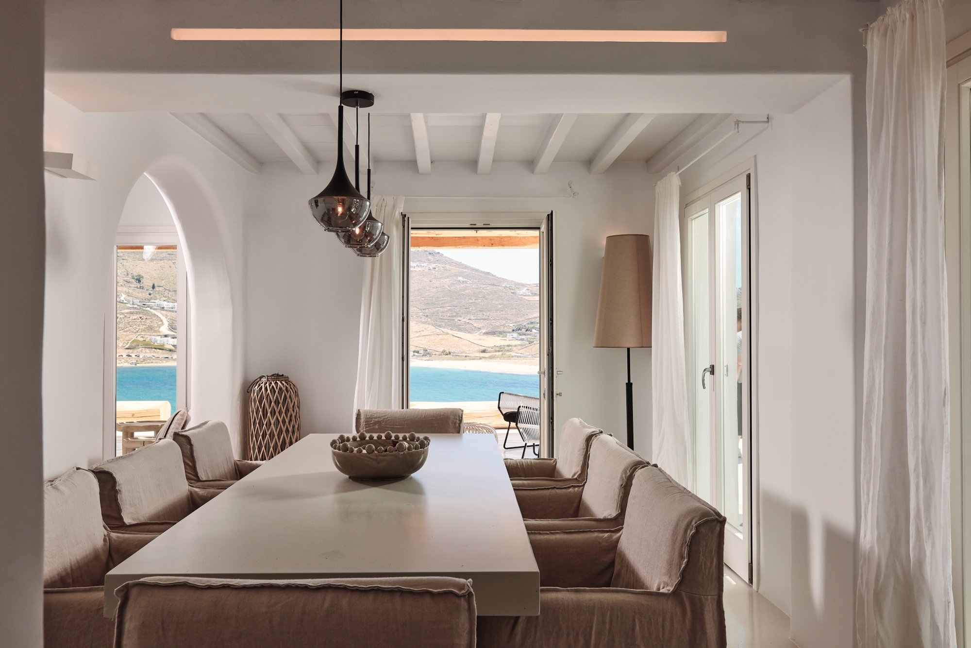 Villa Ammos — Dining — Ftelia, Mykonos