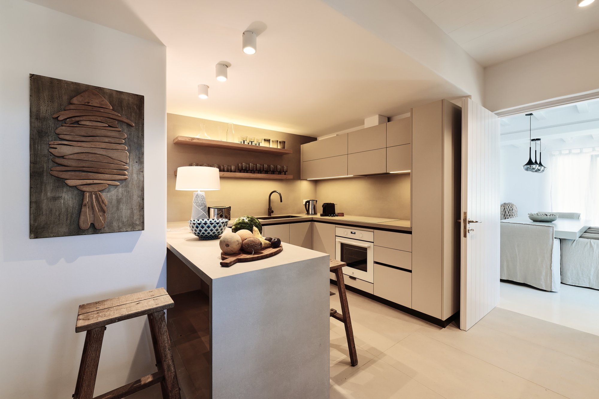Villa Ammos — Kitchen — Ftelia, Mykonos