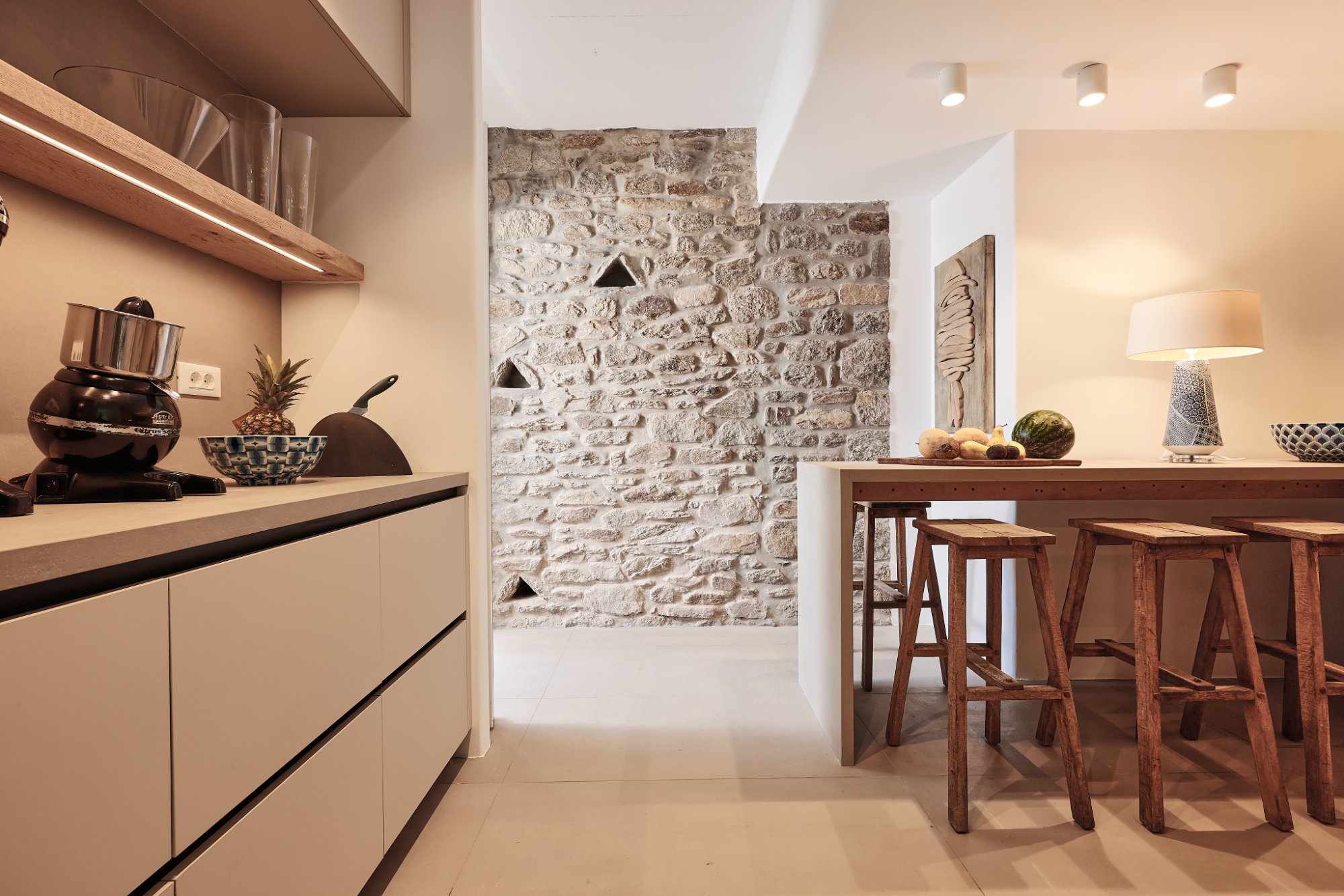 Villa Ammos — Kitchen — Ftelia, Mykonos
