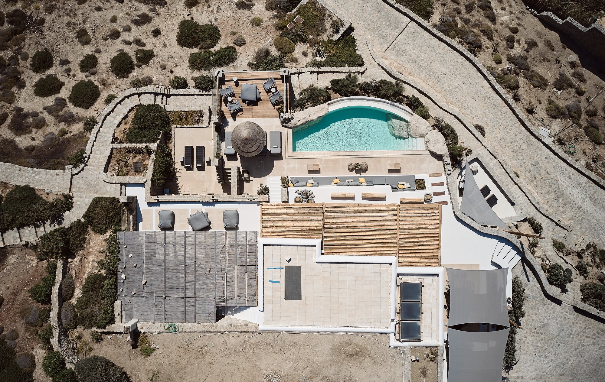 Villa Ammos — Outdoor Areas — Ftelia, Mykonos