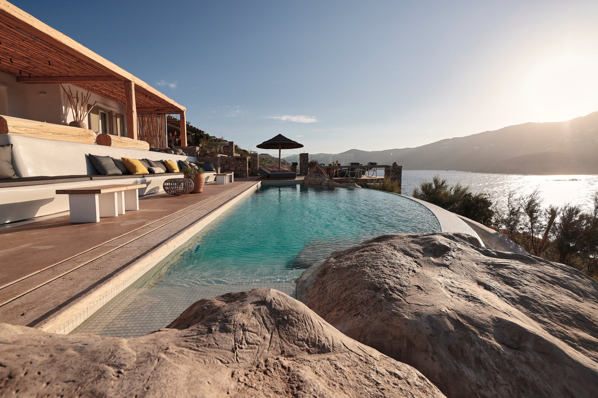 Villa Ammos — Pool — Ftelia, Mykonos
