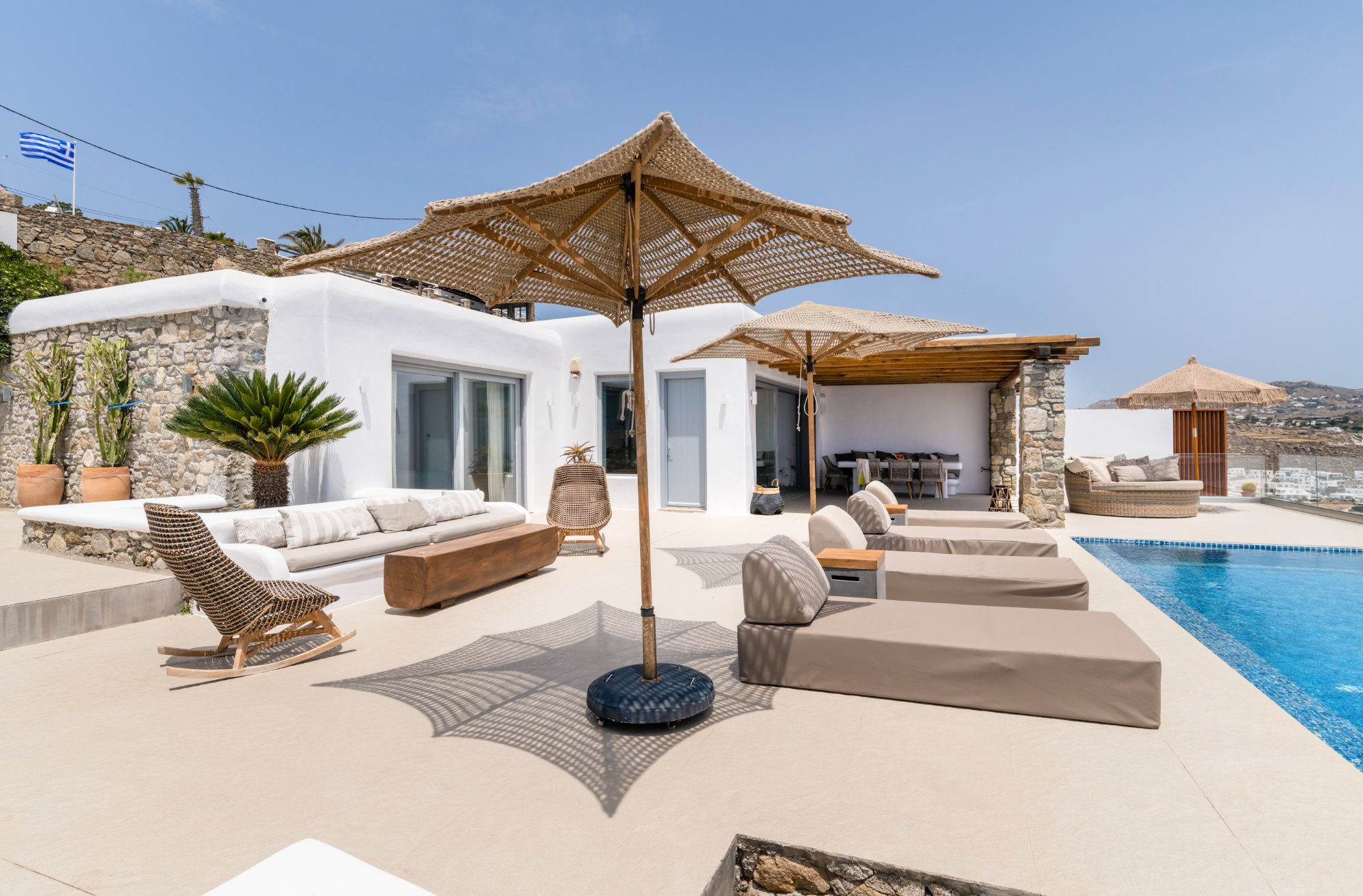 Villa Aura — Outdoor Areas — Agios Lazaros, Mykonos