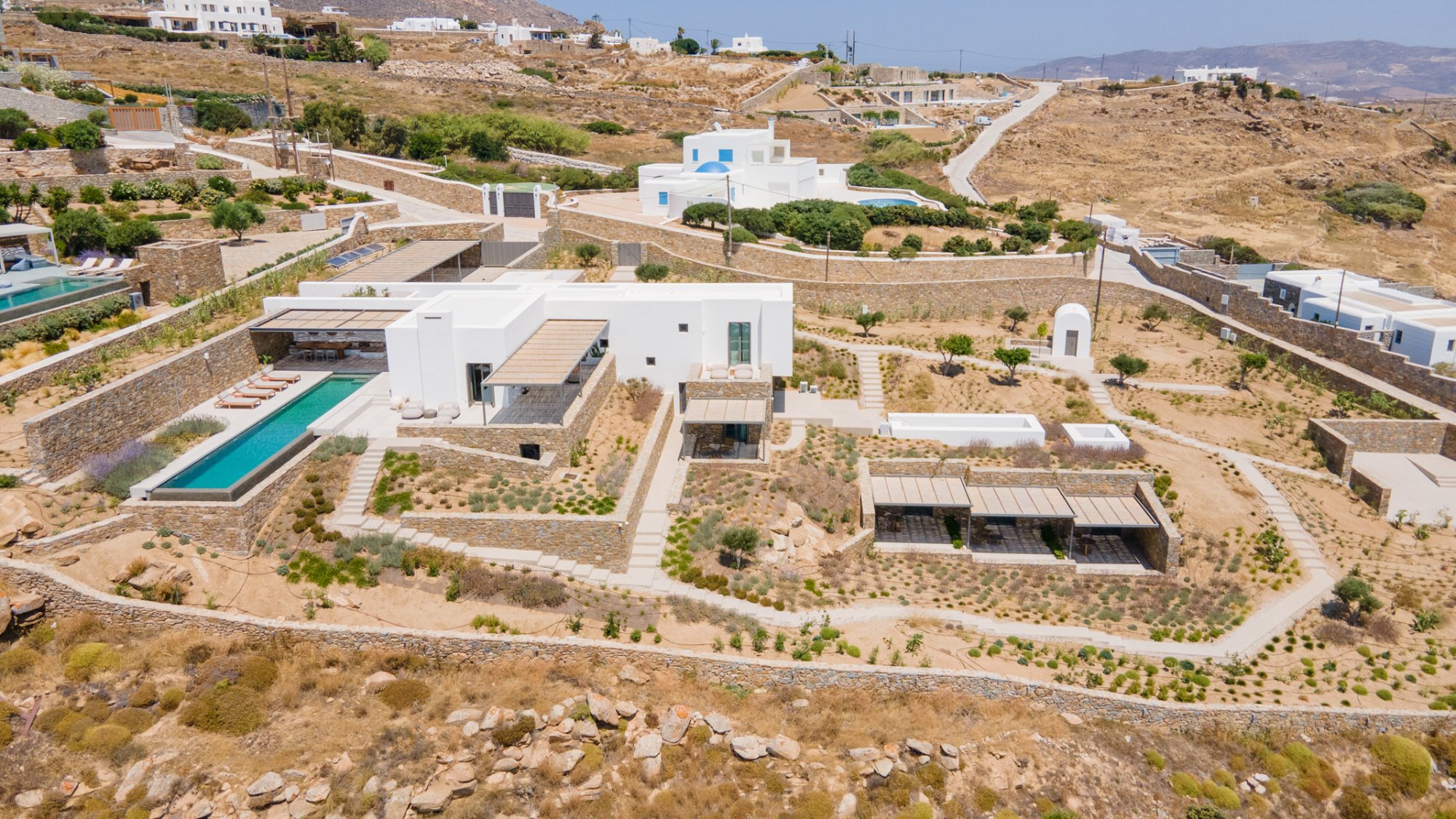 Villa Bleu — Outdoor Areas — Tourlos, Mykonos