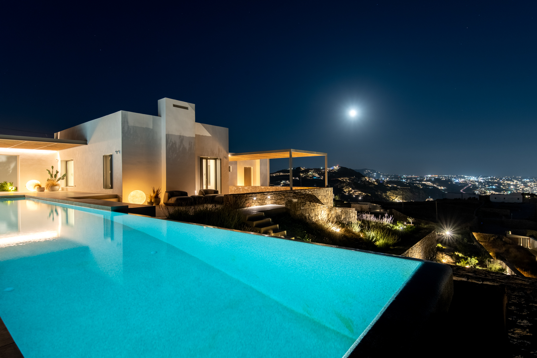 Villa Bleu — Outdoor Areas — Tourlos, Mykonos