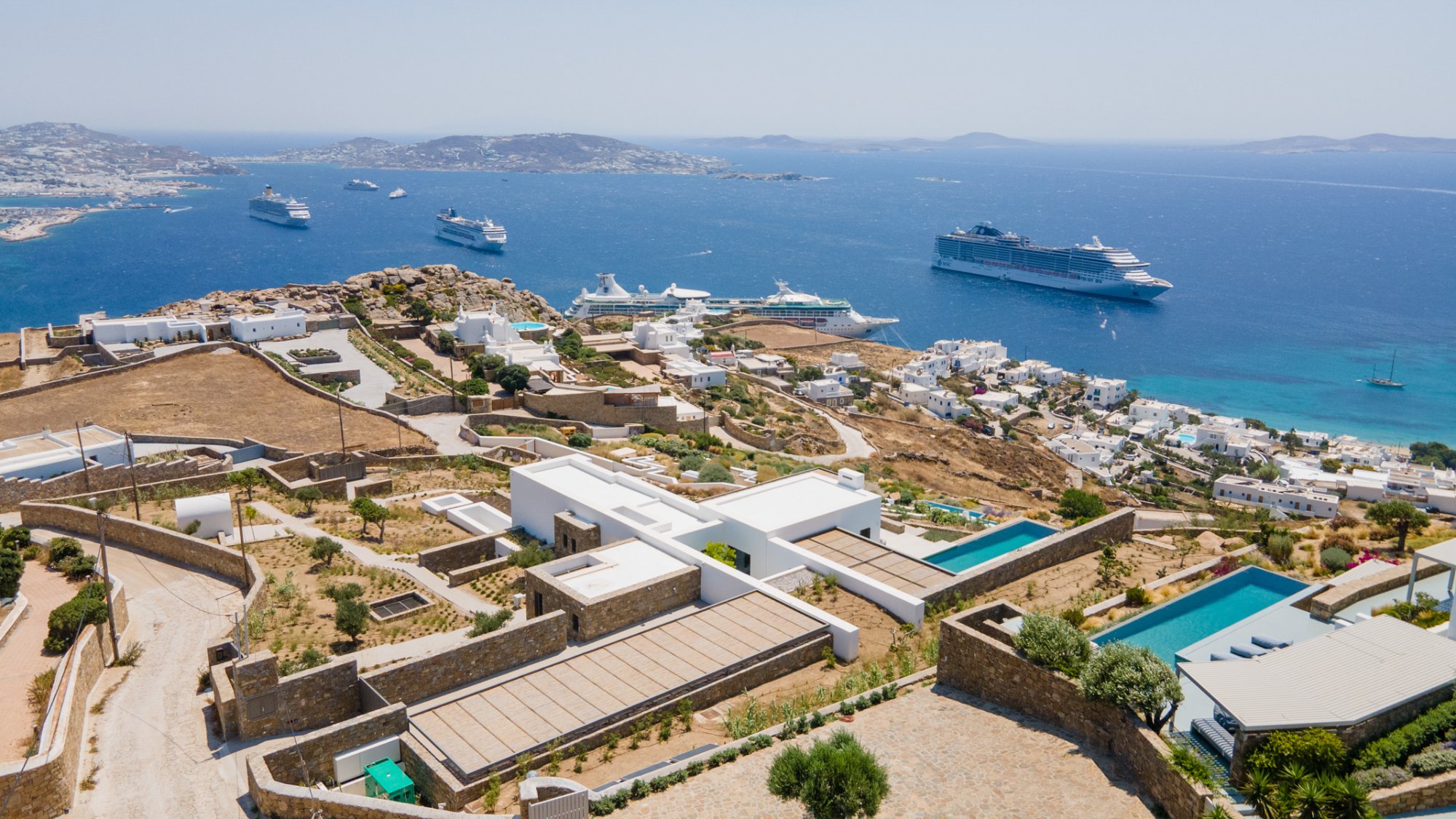 Villa Bleu — Views — Tourlos, Mykonos