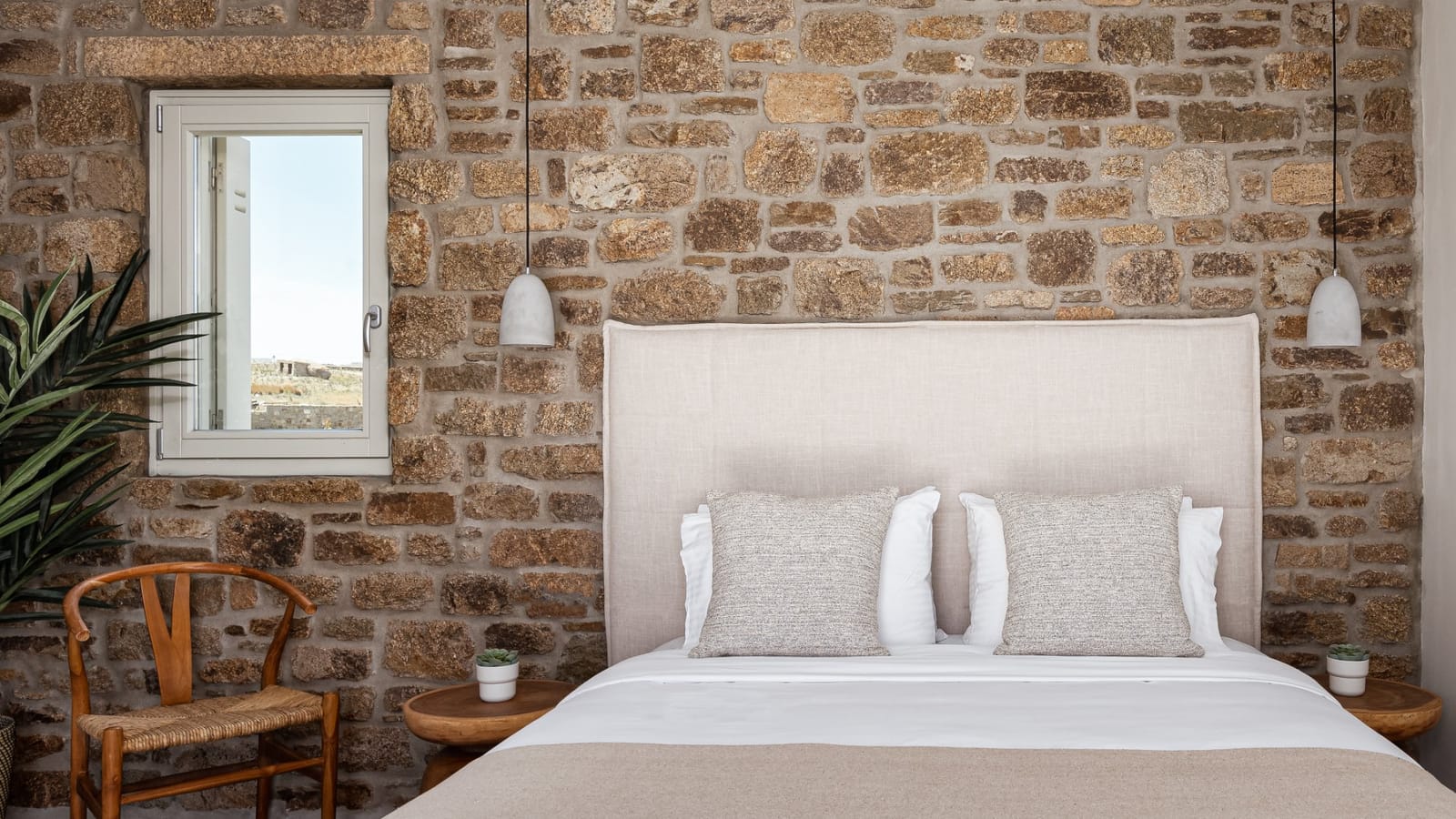 Villa Bloy — Bedroom 1 — Kalafatis, Mykonos