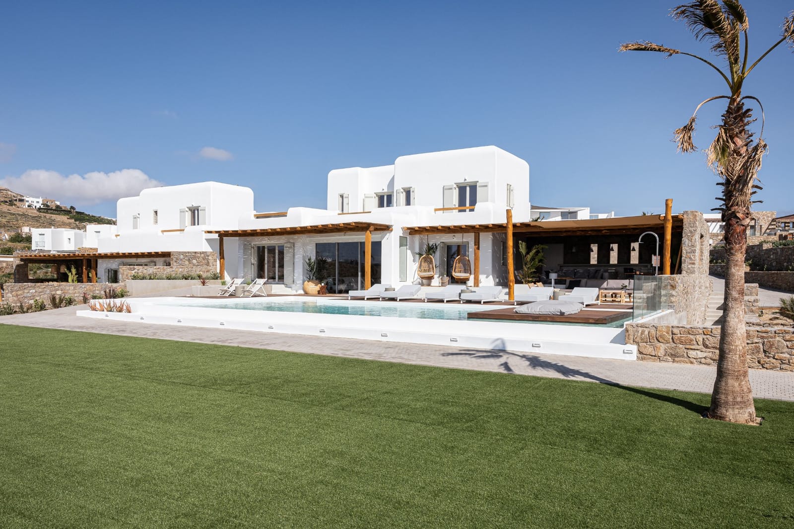 Villa Bloy — Outdoor Areas — Kalafatis, Mykonos
