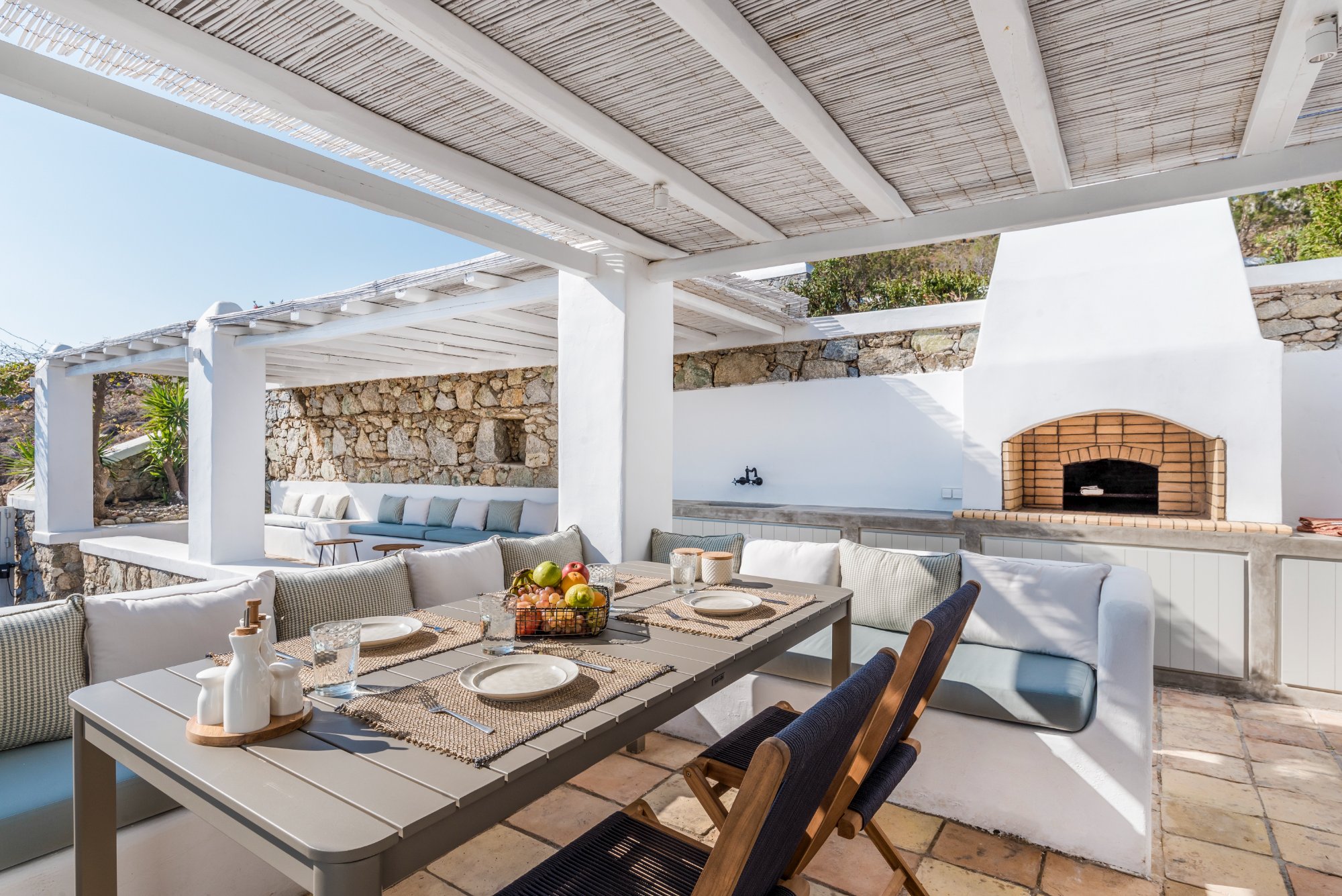 Villa Calypso — Outdoor Areas — Agios Sostis, Mykonos