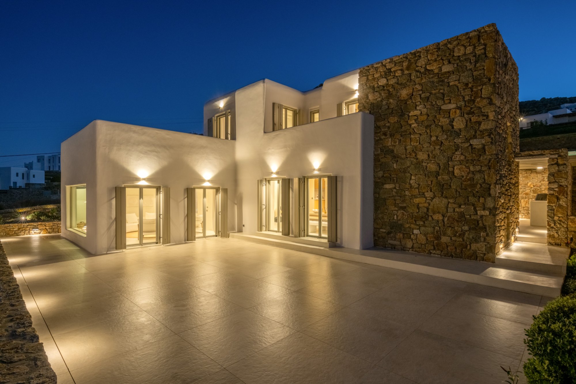 Villa Chara — Outdoor Areas — Ornos, Mykonos