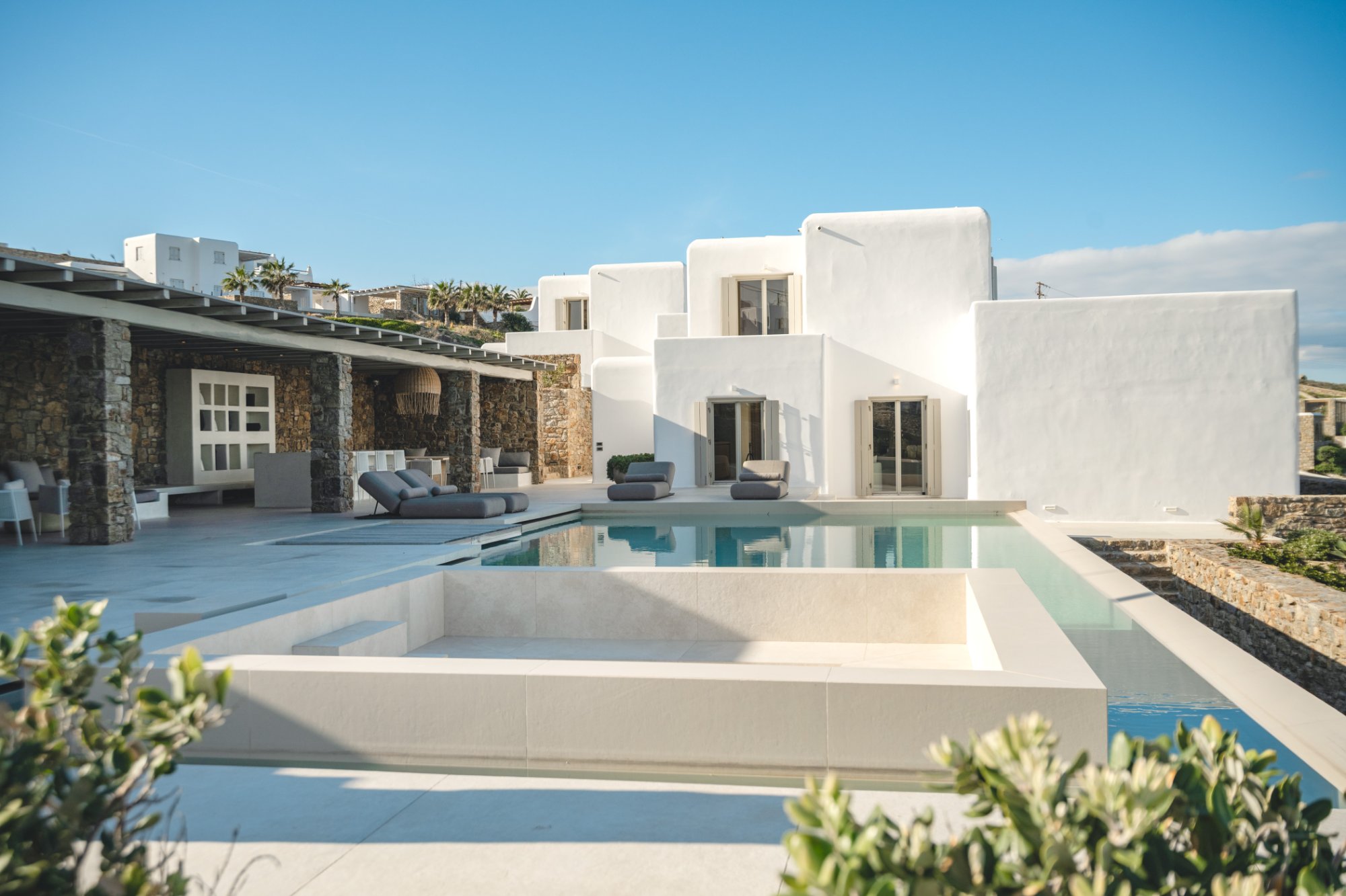 Villa Chara — Outdoor Areas — Ornos, Mykonos