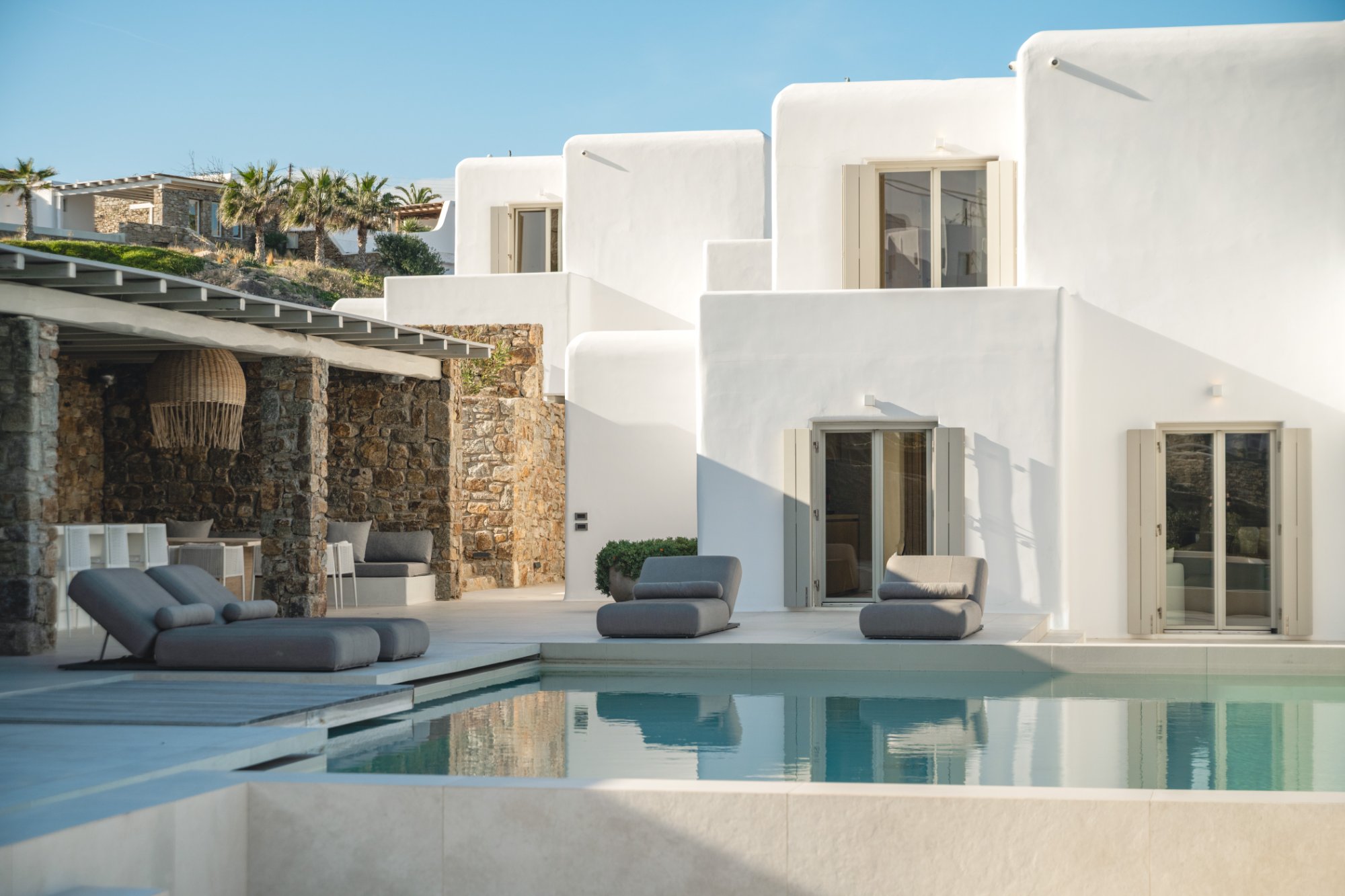 Villa Chara — Pool — Ornos, Mykonos