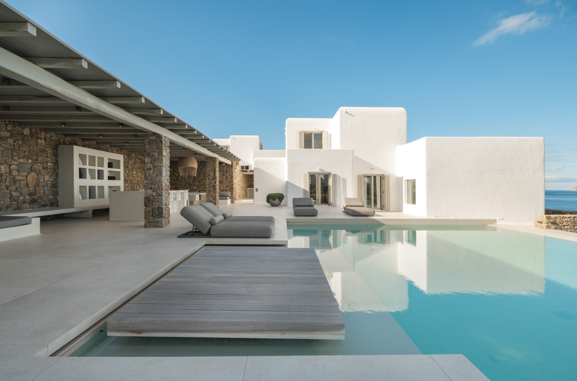 Villa Chara — Pool — Ornos, Mykonos