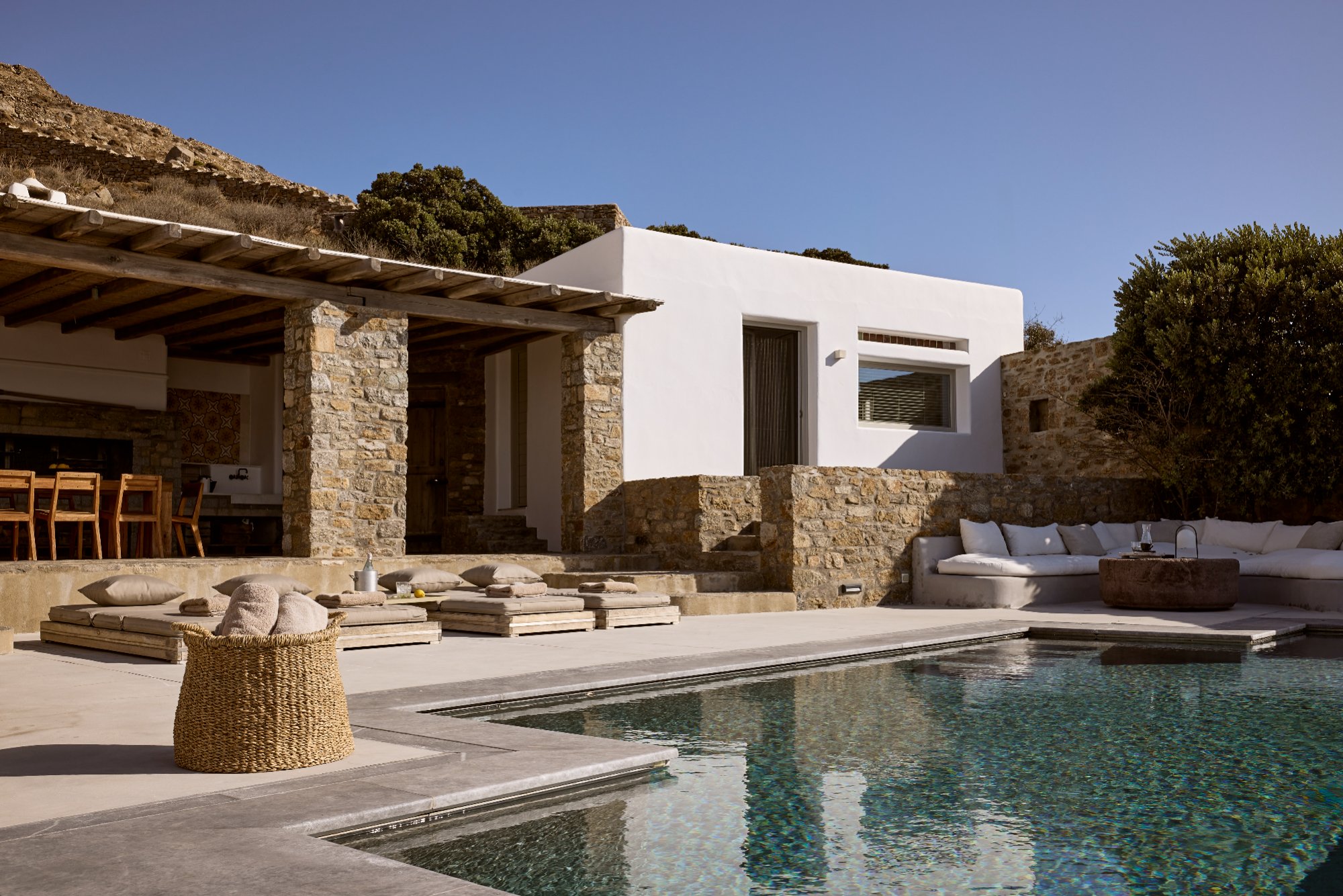 Villa Ilios — Outdoor Areas — Ftelia, Mykonos