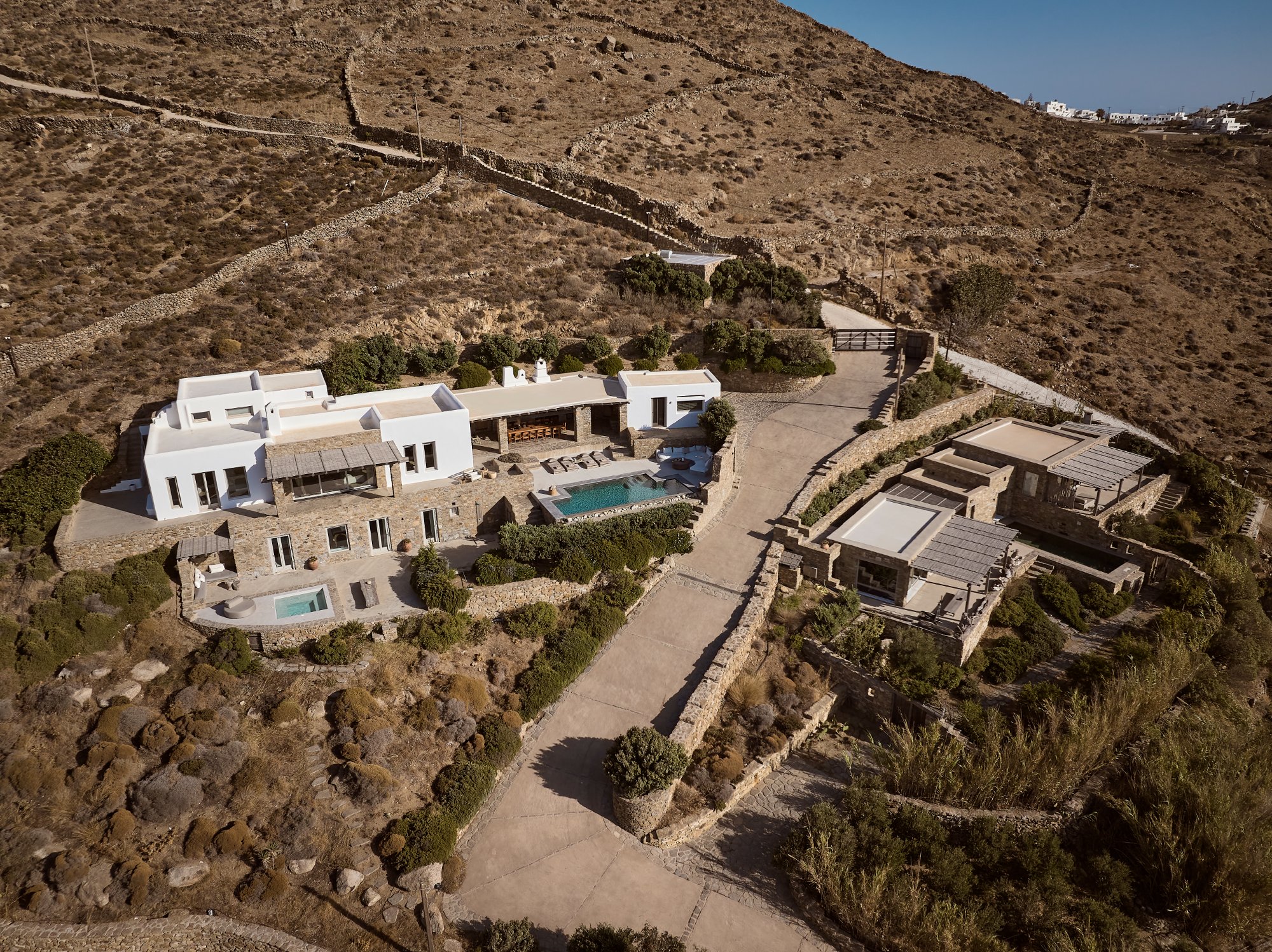 Villa Ilios — Outdoor Areas — Ftelia, Mykonos