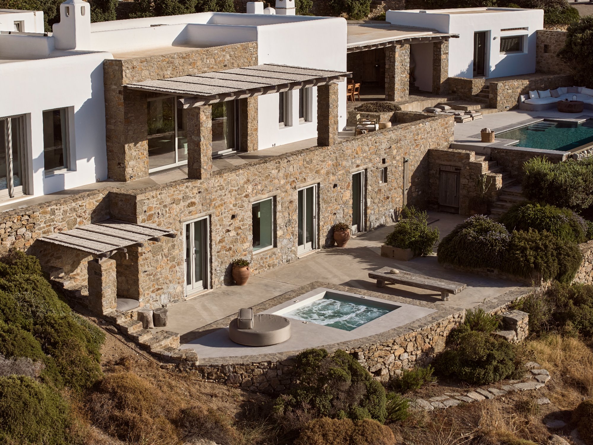 Villa Ilios — Outdoor Areas — Ftelia, Mykonos