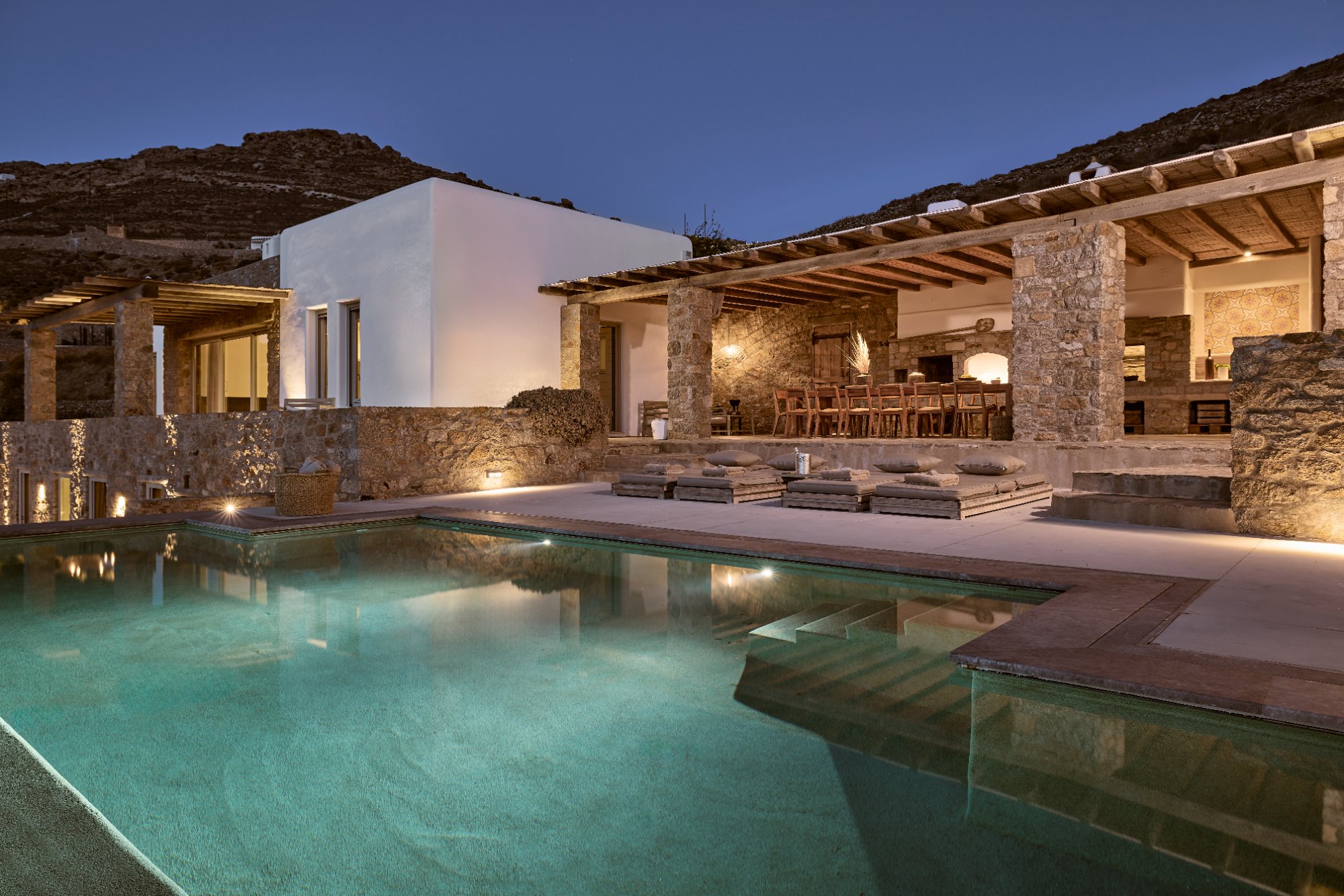 Villa Ilios — Pool 1 — Ftelia, Mykonos