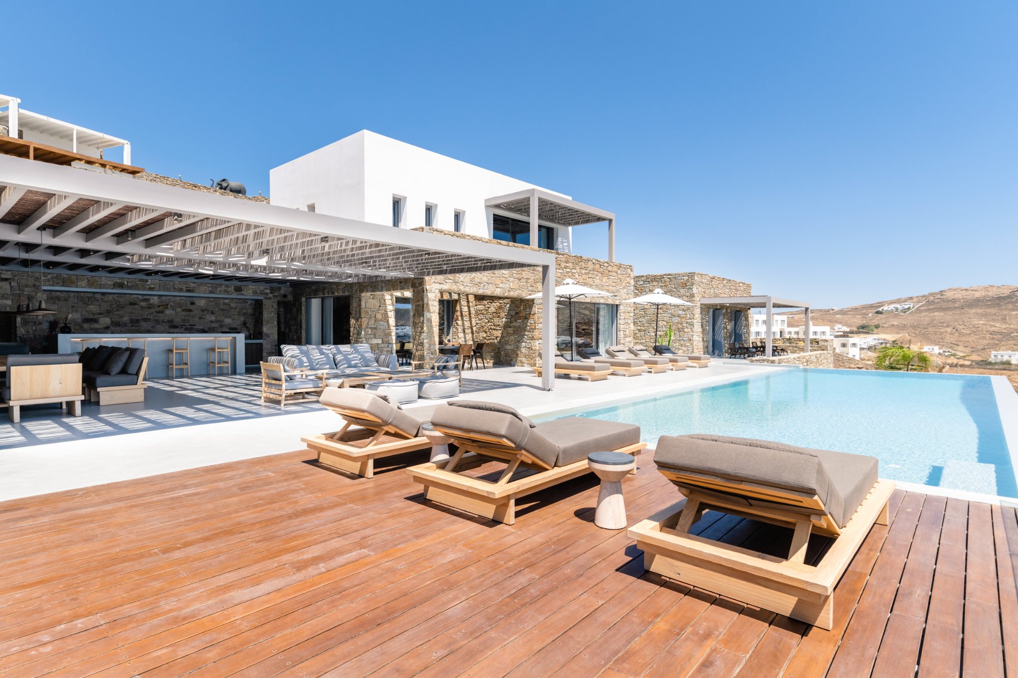 Villa Olea — Outdoor Areas — Elia, Mykonos