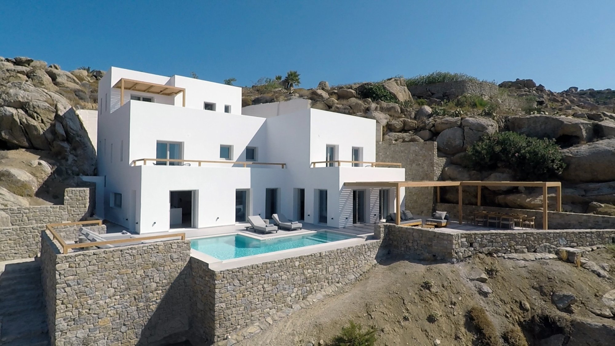 Villa Lithos — Outdoor Areas — Super Paradise, Mykonos