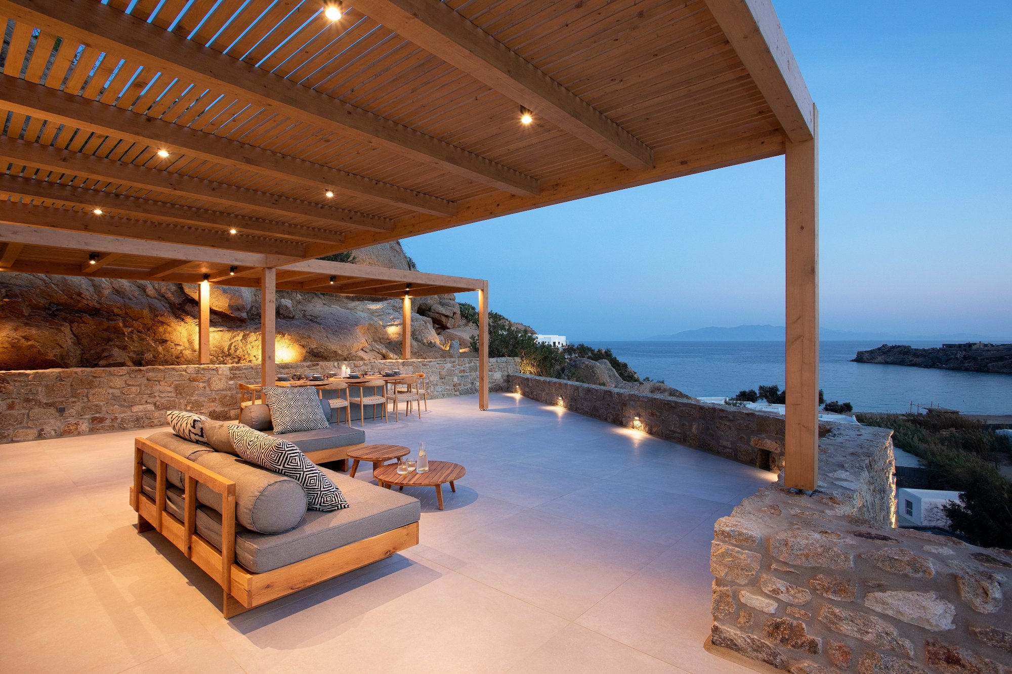 Villa Lithos — Outdoor Areas — Super Paradise, Mykonos