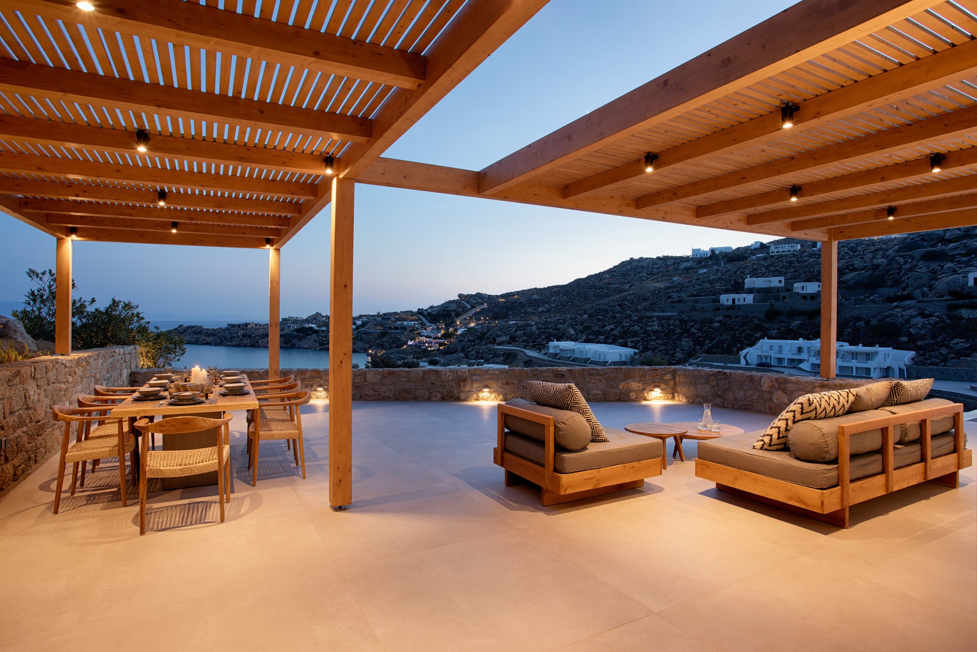Villa Lithos — Outdoor Areas — Super Paradise, Mykonos
