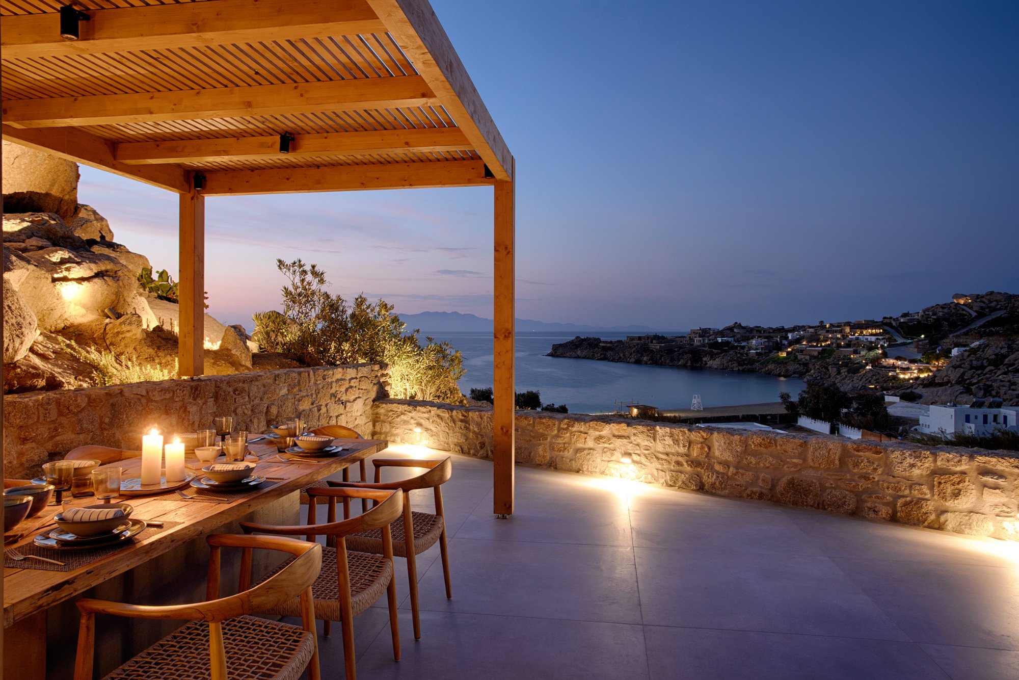 Villa Lithos — Outdoor Areas — Super Paradise, Mykonos