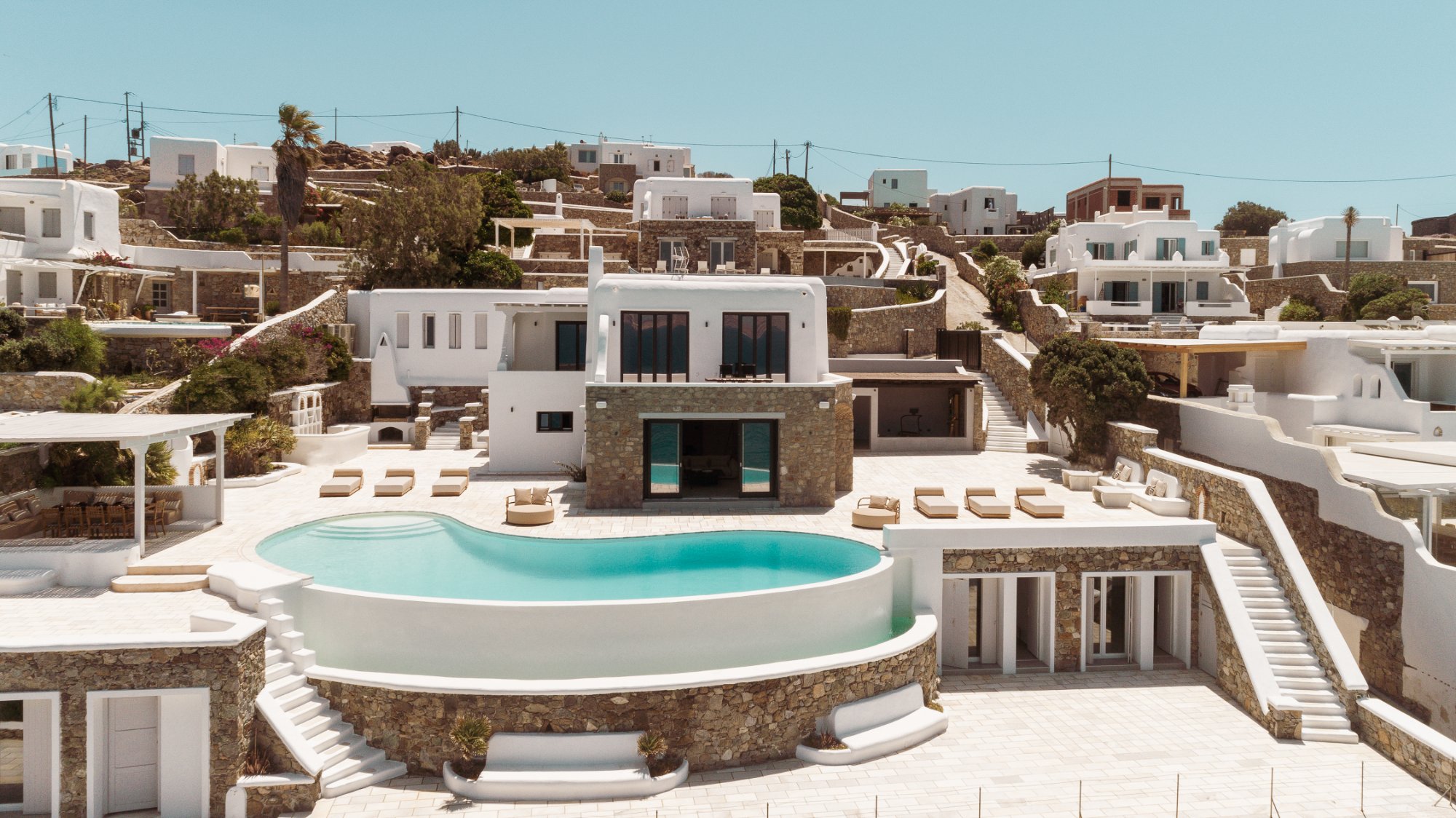 Villa Marea — Outdoor Areas — Aleomandra, Mykonos