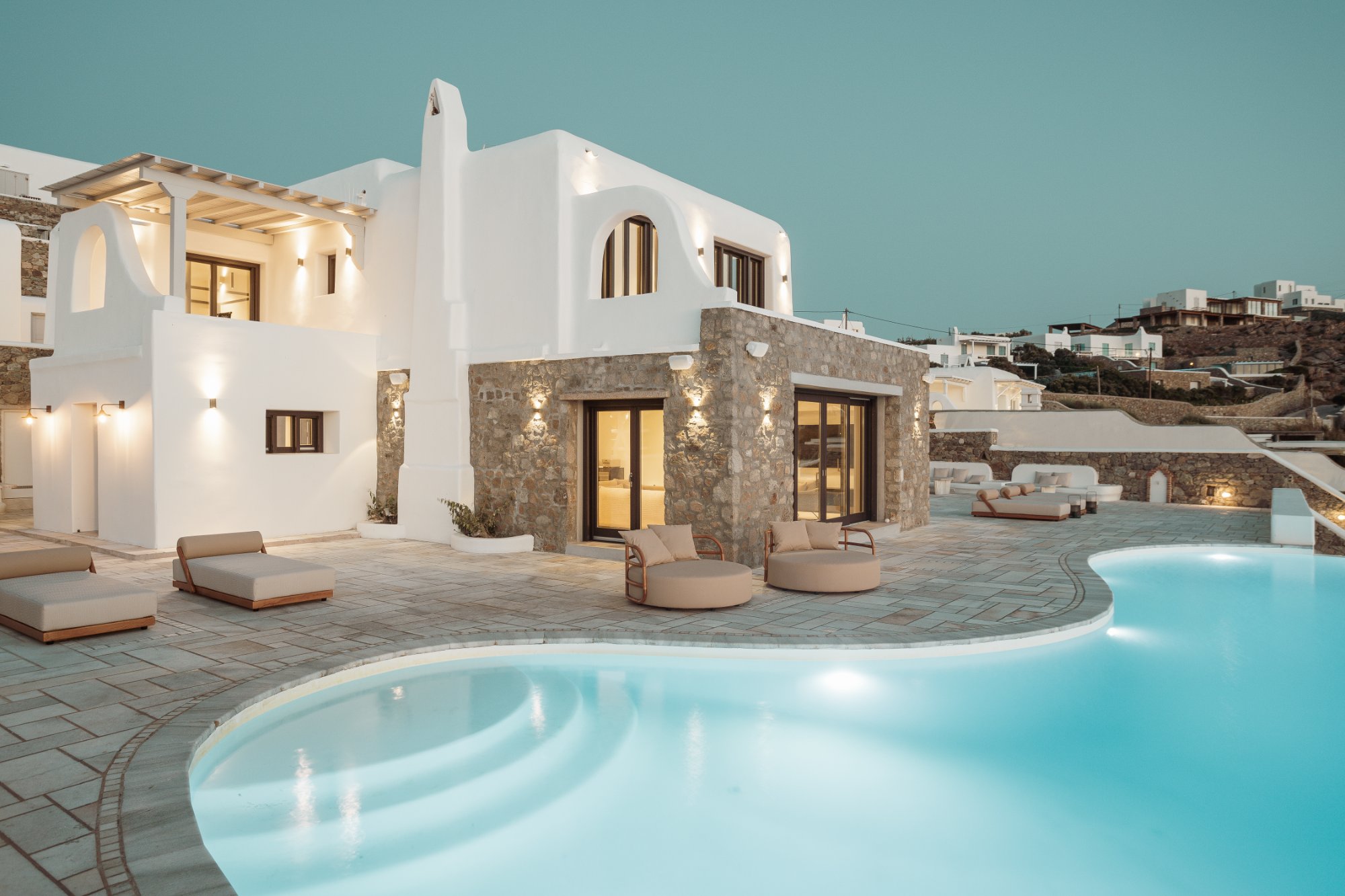 Villa Marea — Outdoor Areas — Aleomandra, Mykonos