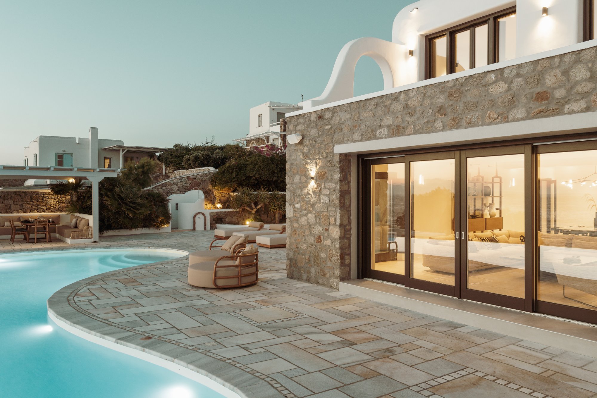 Villa Marea — Outdoor Areas — Aleomandra, Mykonos