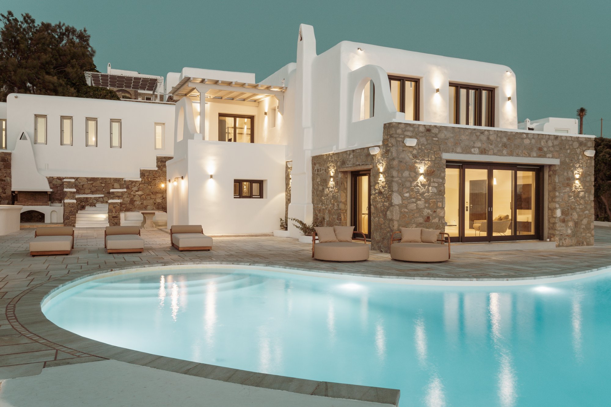 Villa Marea — Outdoor Areas — Aleomandra, Mykonos
