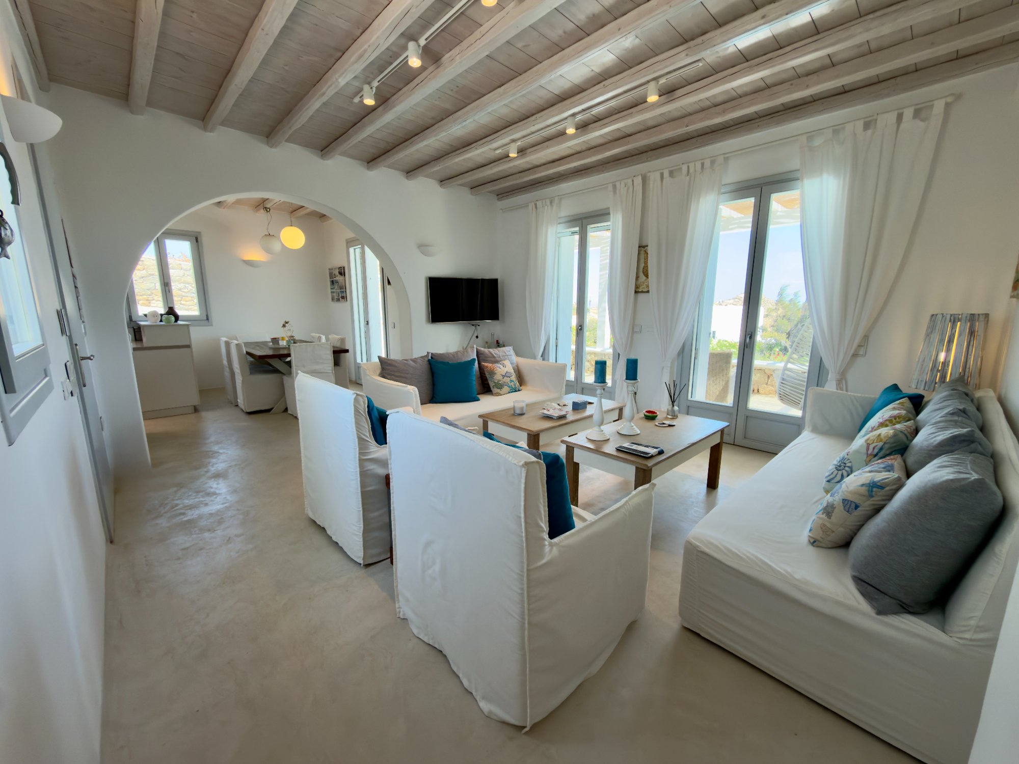 Villa Melia — Dining — Kalafatis, Mykonos