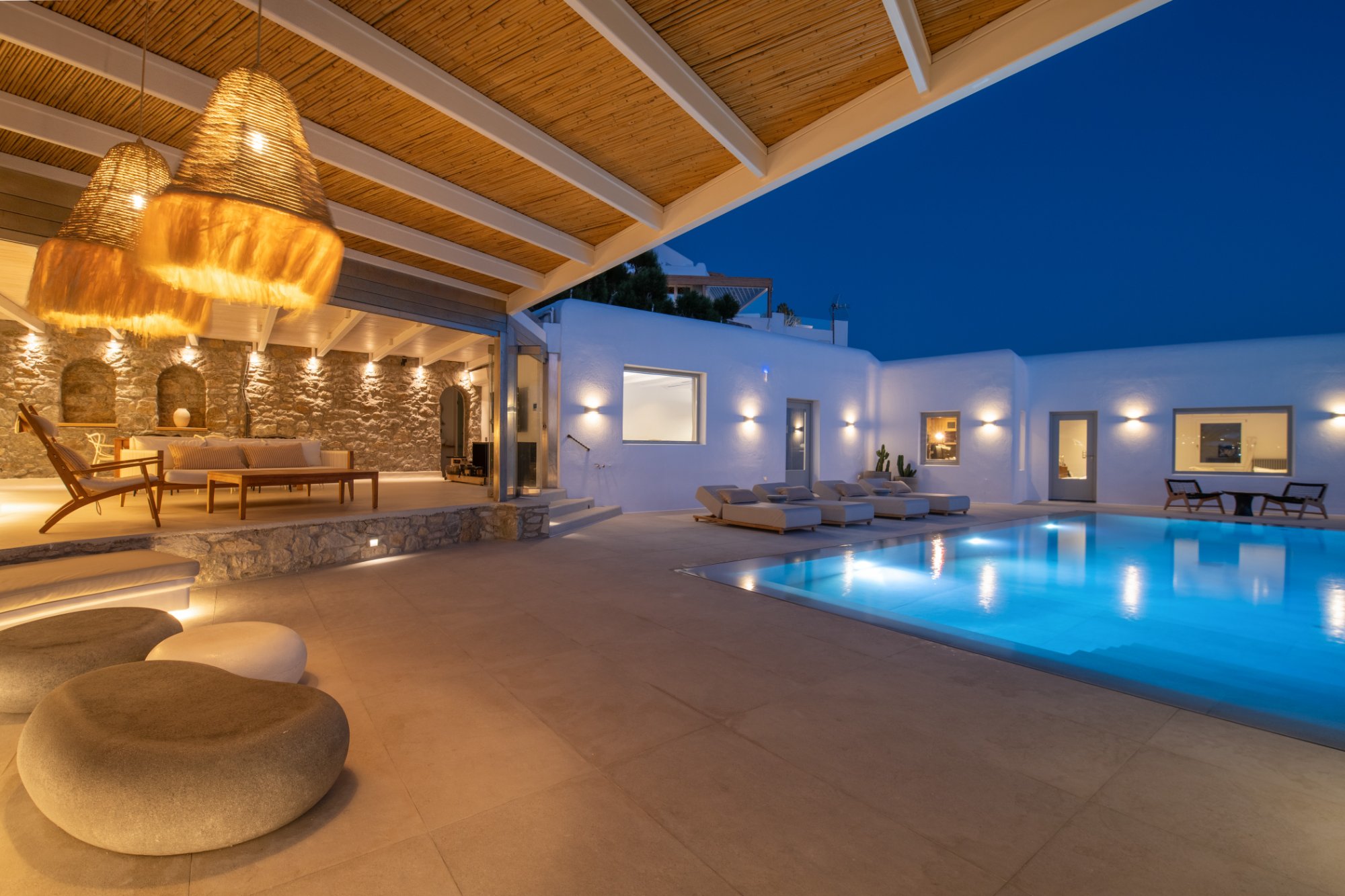 Villa Naia — Outdoor Areas — Ornos, Mykonos