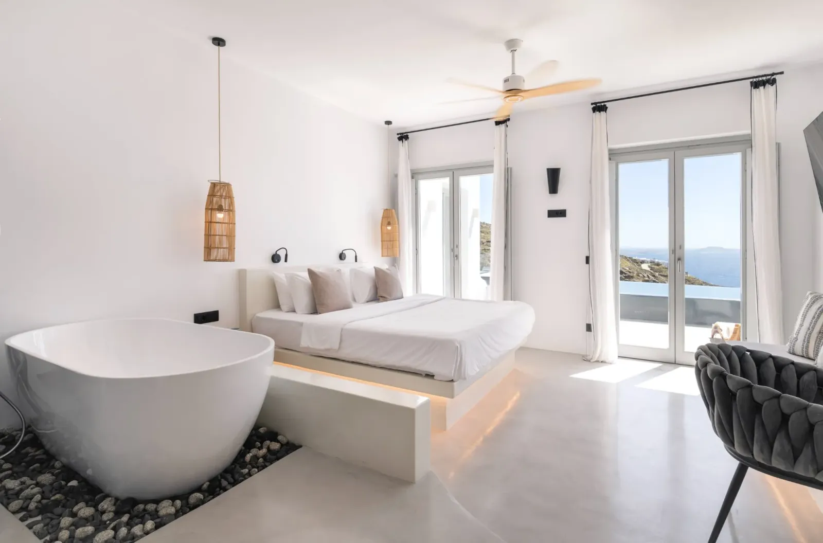 Villa Oggi — Bedroom 1 — Fanari, Mykonos