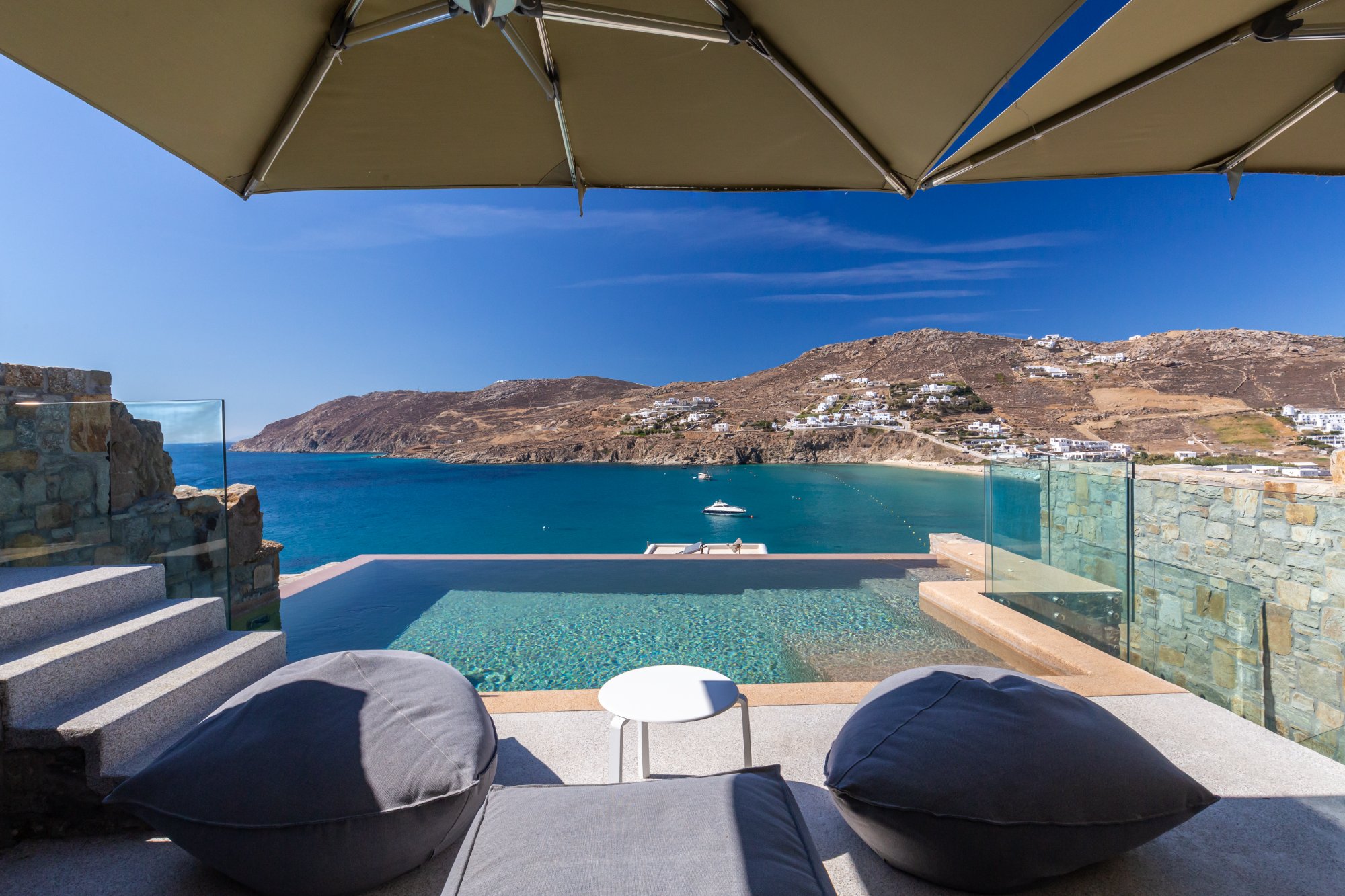 Villa Ostria — Views — Kalo Livadi, Mykonos