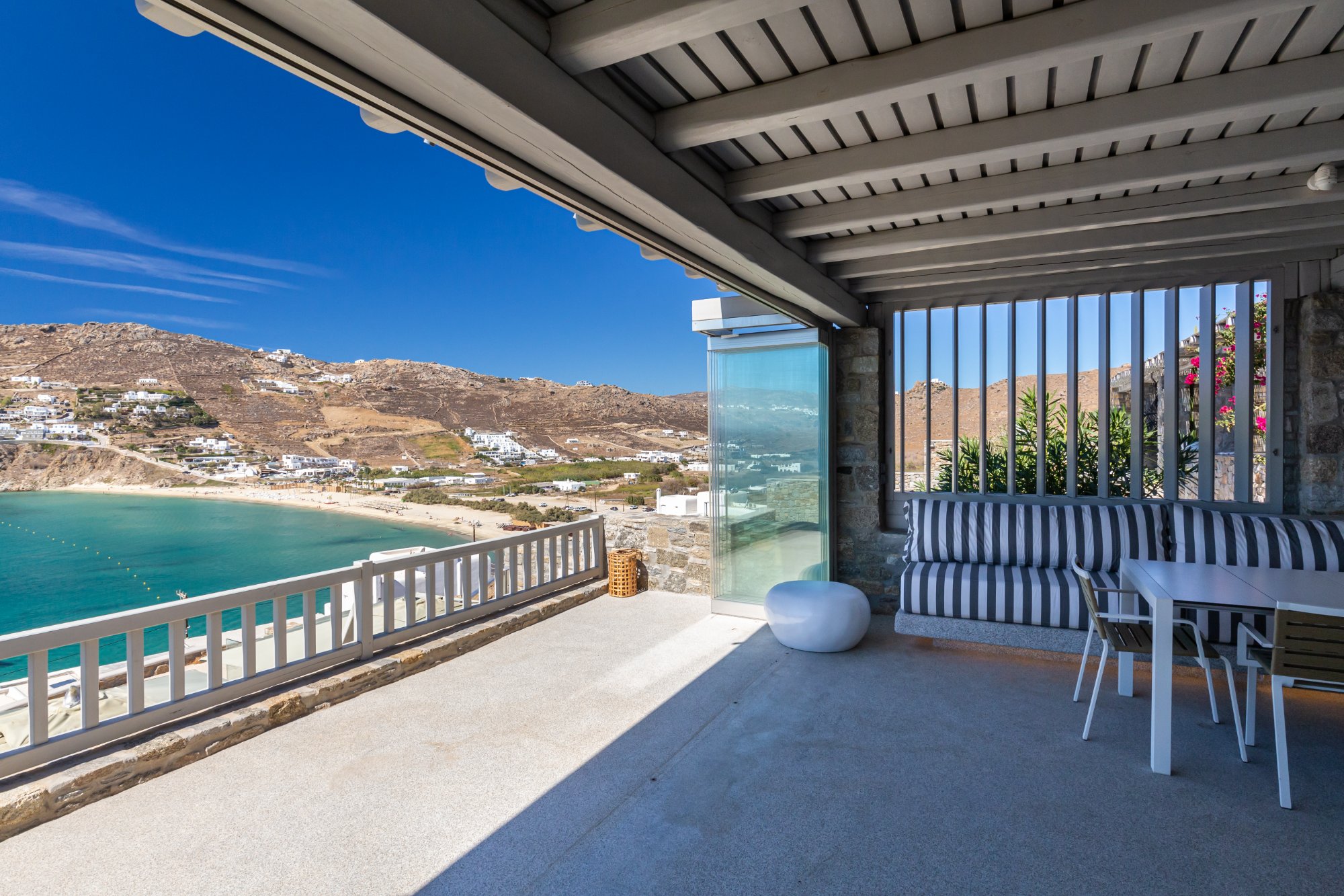 Villa Ostria — Outdoor Areas — Kalo Livadi, Mykonos