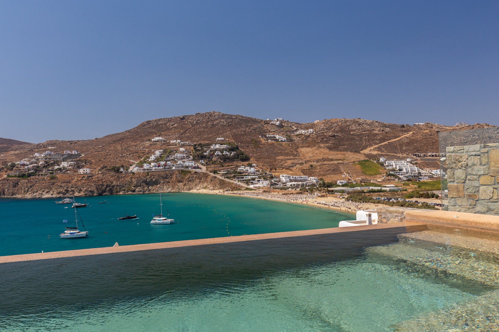 Villa Ostria — Views — Kalo Livadi, Mykonos