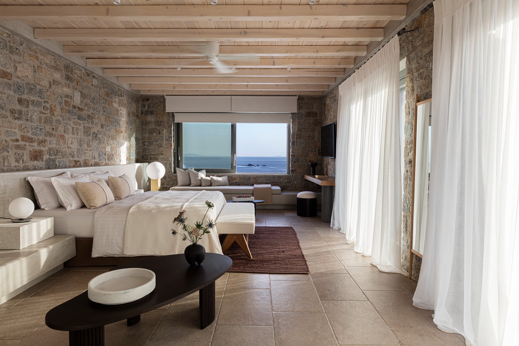 Villa Rhoe — Bedroom 4 — Kalo Livadi, Mykonos