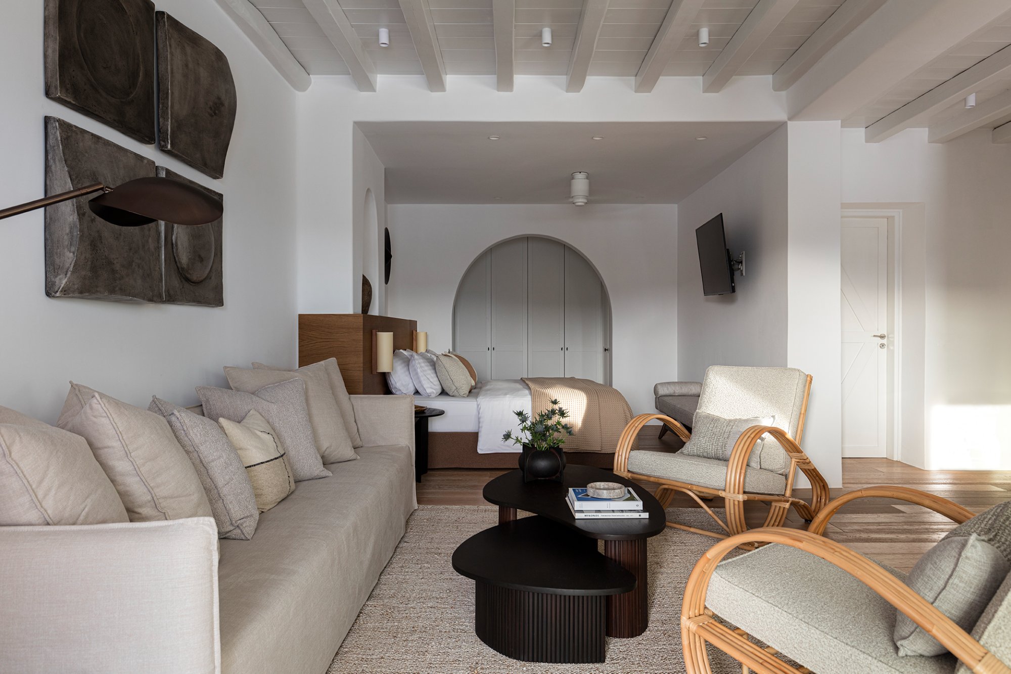 Villa Rhoe — Bedroom 3 — Kalo Livadi, Mykonos