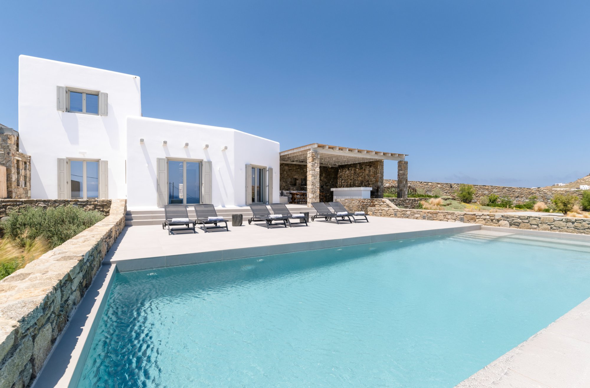 Villa Thera — Pool — Kalafatis, Mykonos