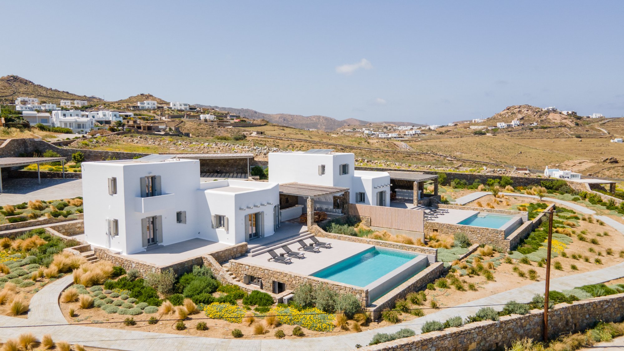 Villa Thera — Outdoor Areas — Kalafatis, Mykonos