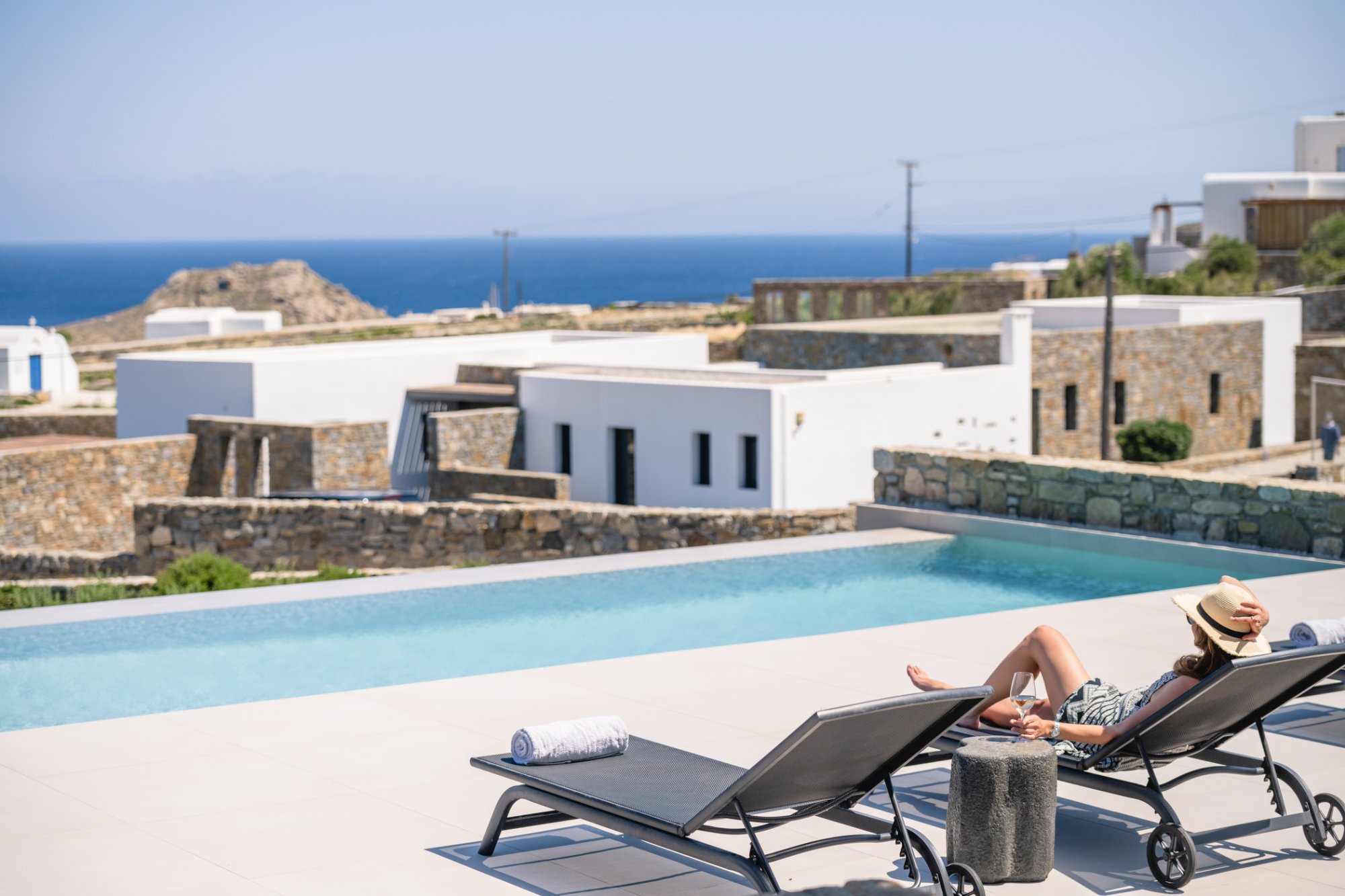 Villa Thera — Pool — Kalafatis, Mykonos