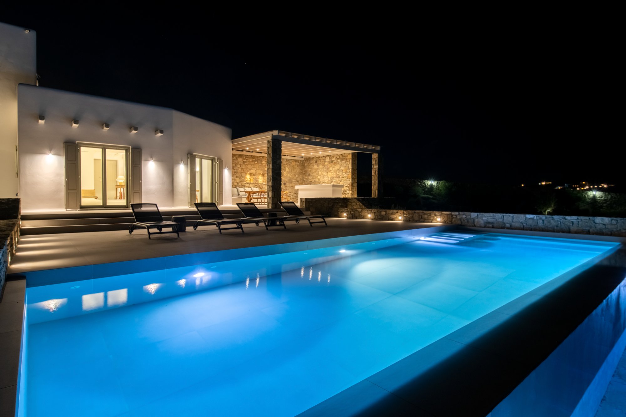 Villa Thera — Pool — Kalafatis, Mykonos