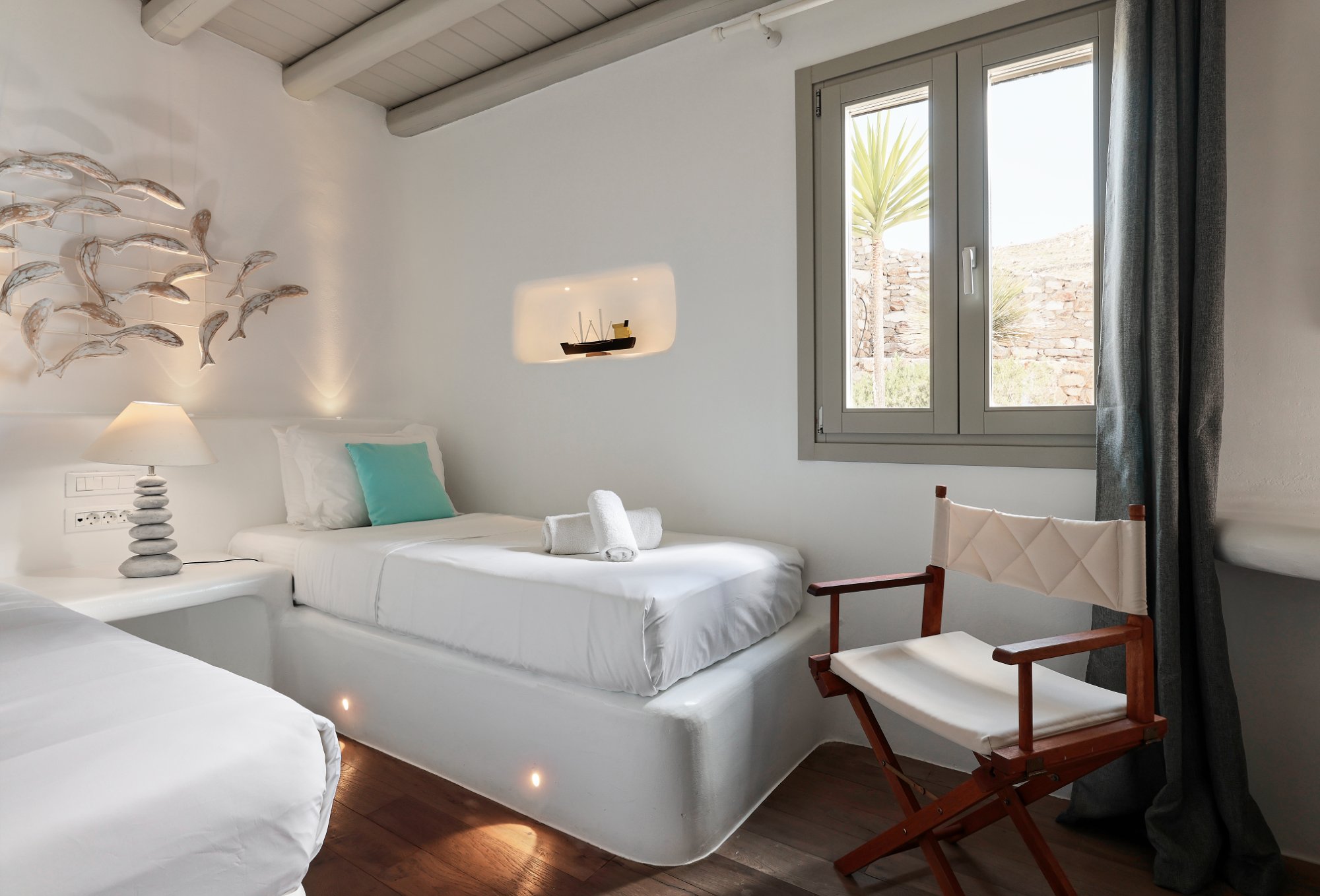 Villa Zephyra — Bedroom 1 — Elia, Mykonos